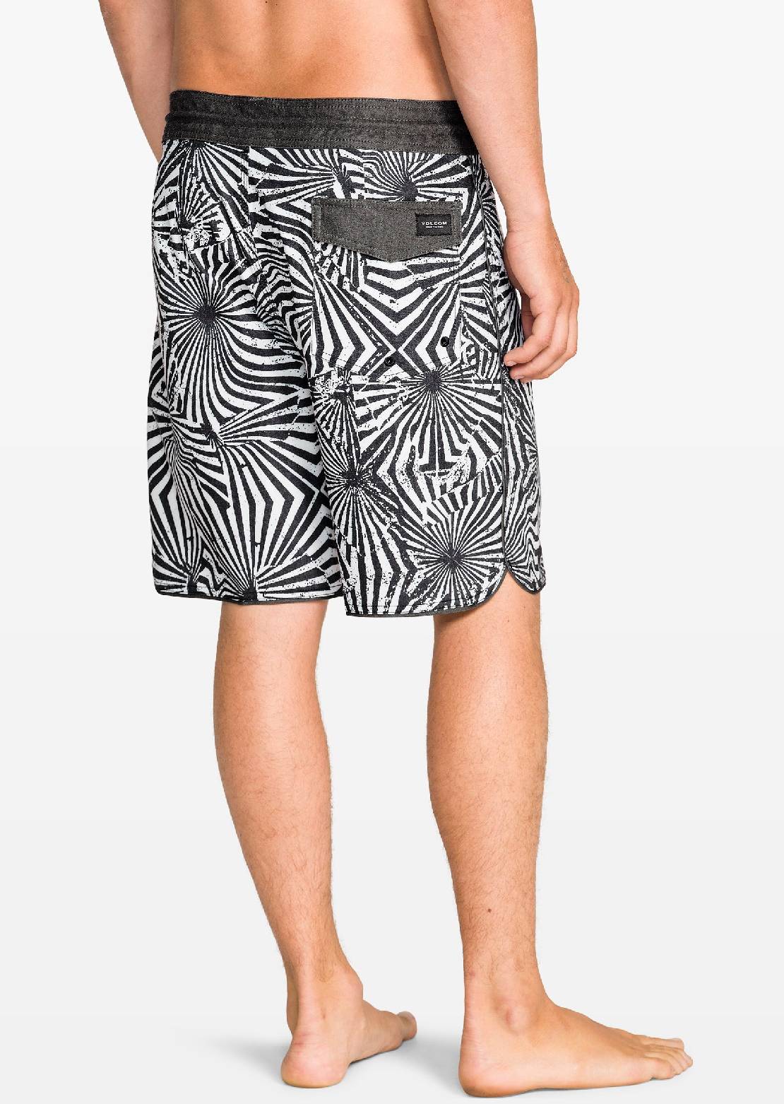 Volcom Men's Barnacle Scallop Stoney 19 Boardshorts Off White