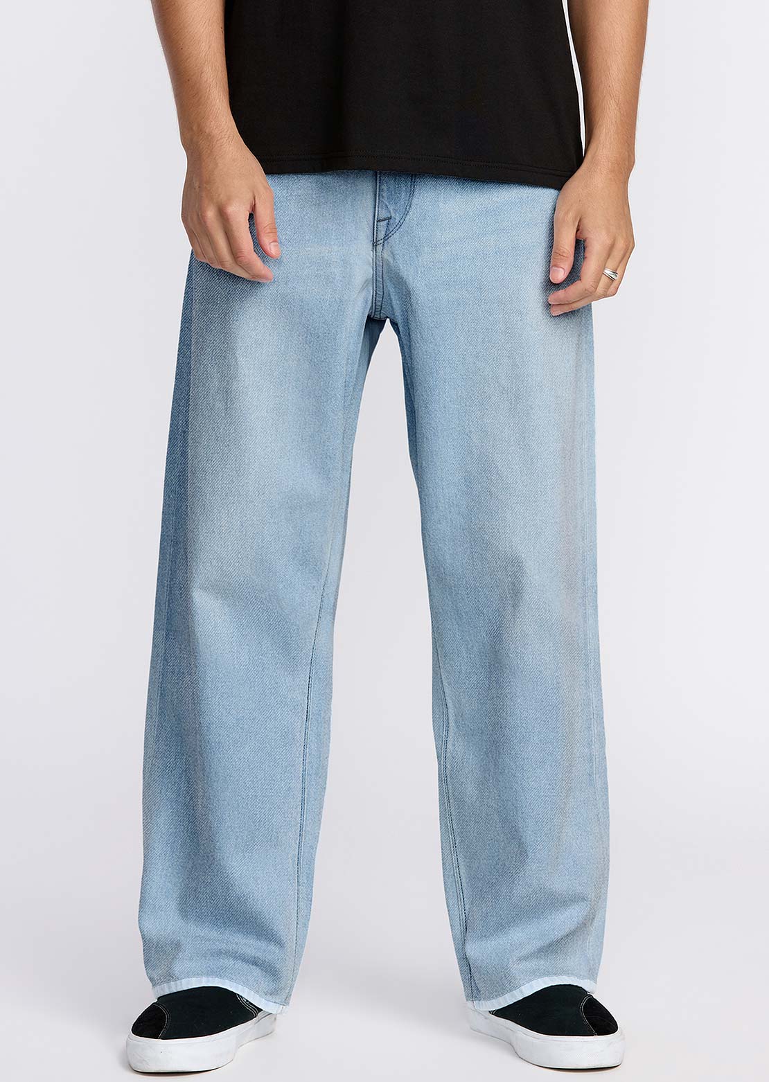 Volcom Men's Billow Denim Pants Dust Bowl Indigo