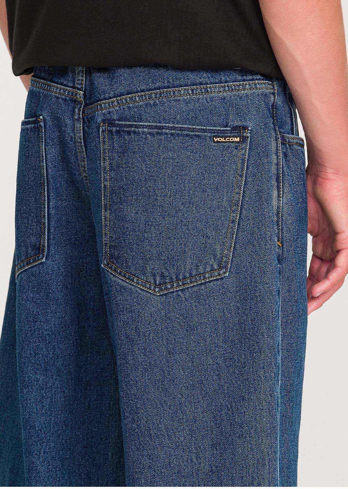 Volcom Men's Billow Denim Pants Dark Stone