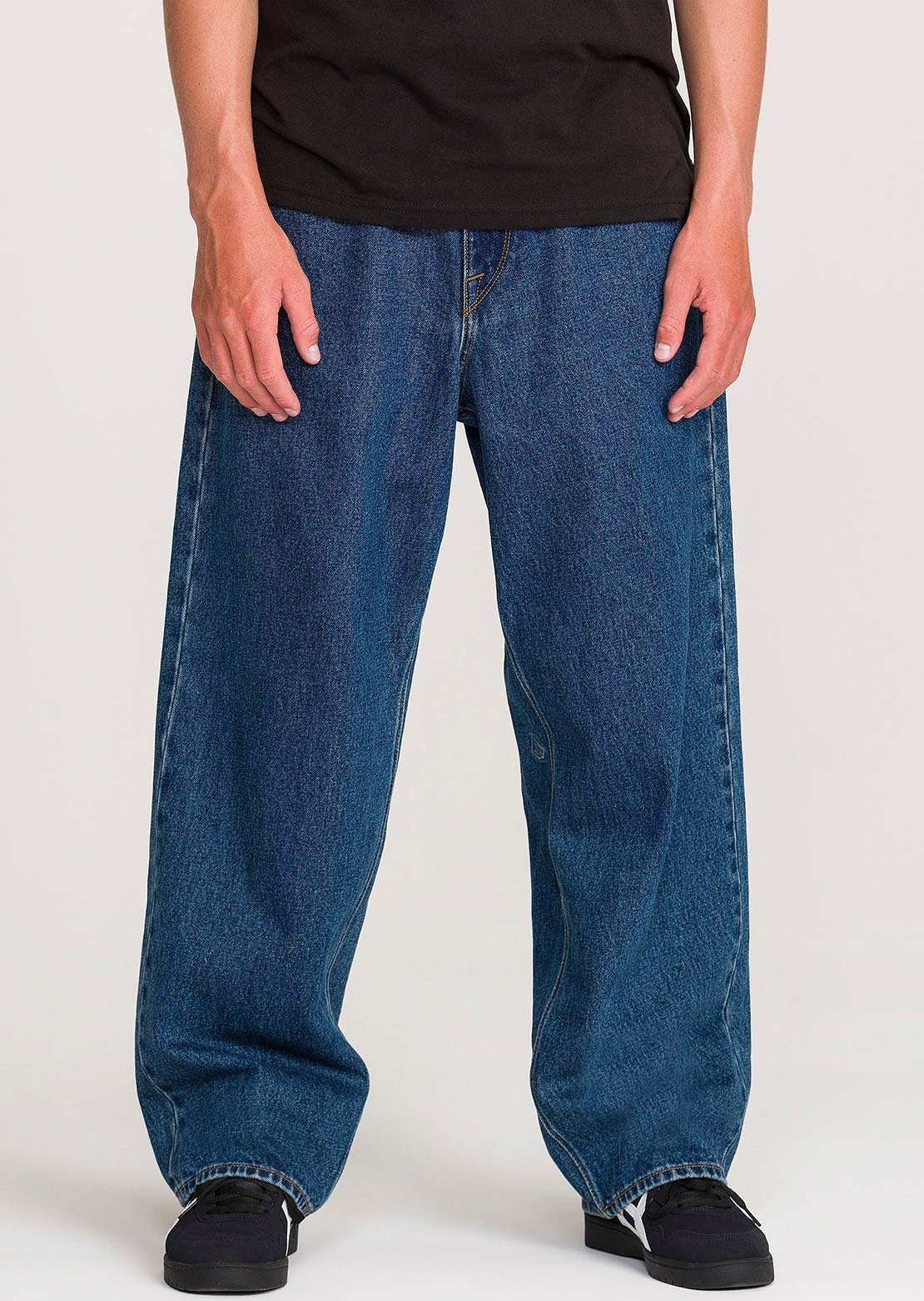 Volcom Men's Billow Denim Pants Dark Stone