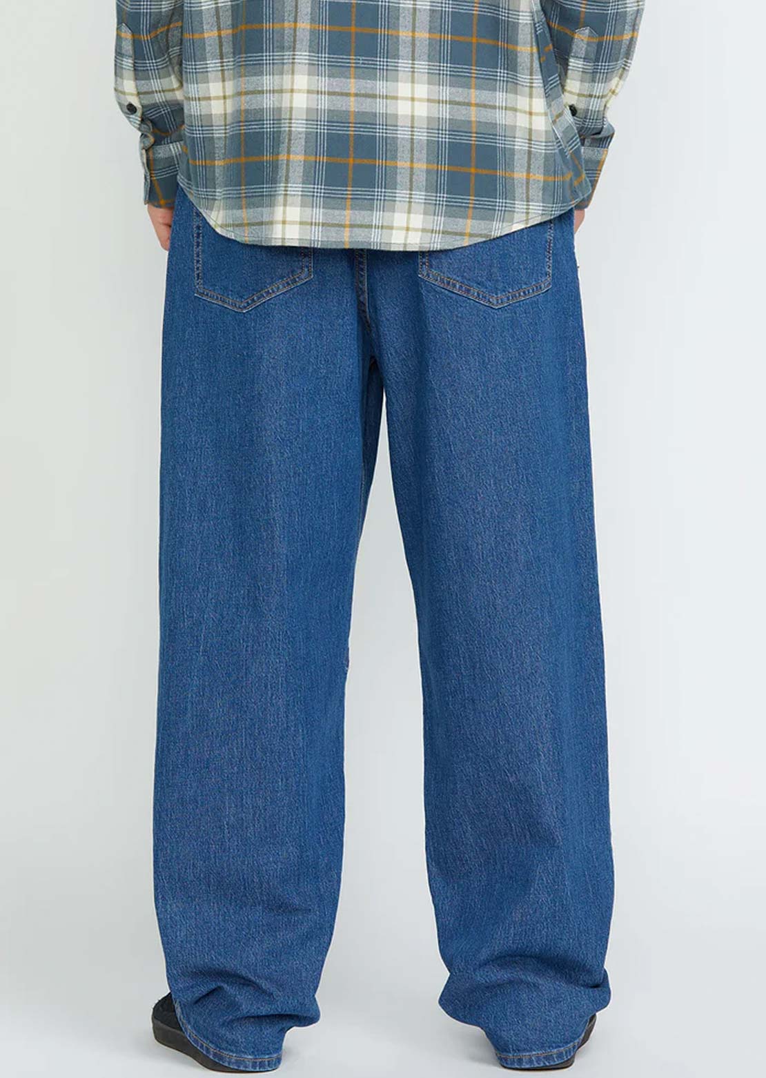 Volcom Men's Billow Denim Pants Bold Blue