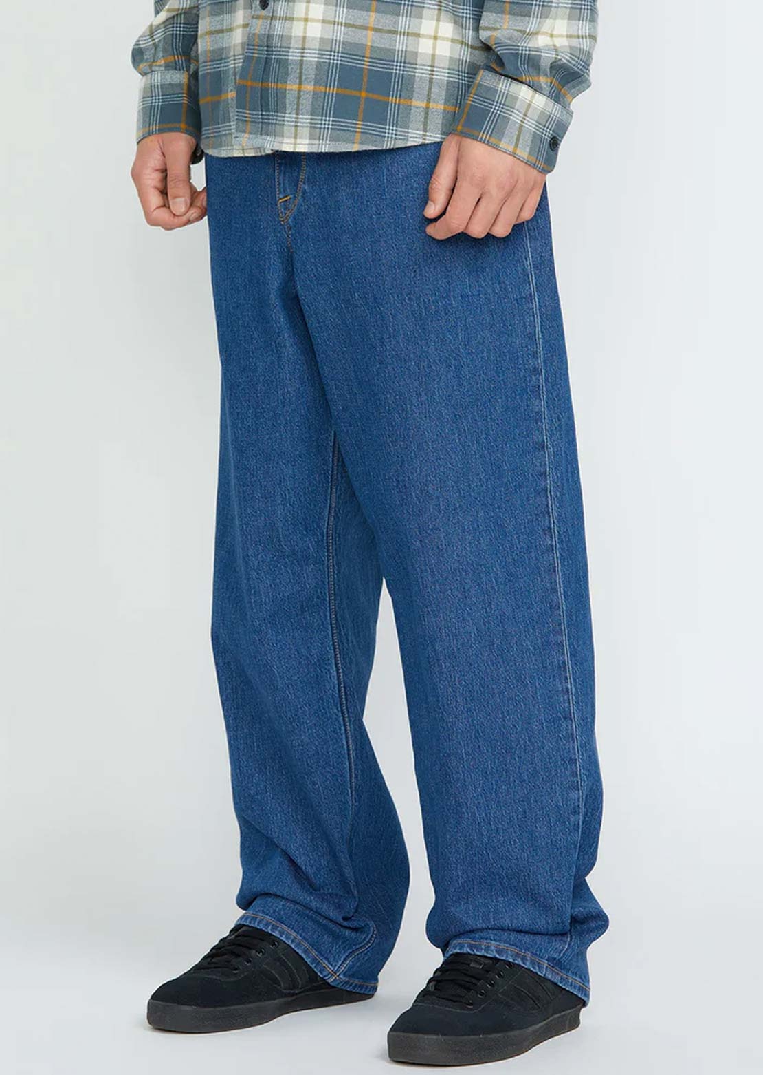 Volcom Men's Billow Denim Pants Bold Blue