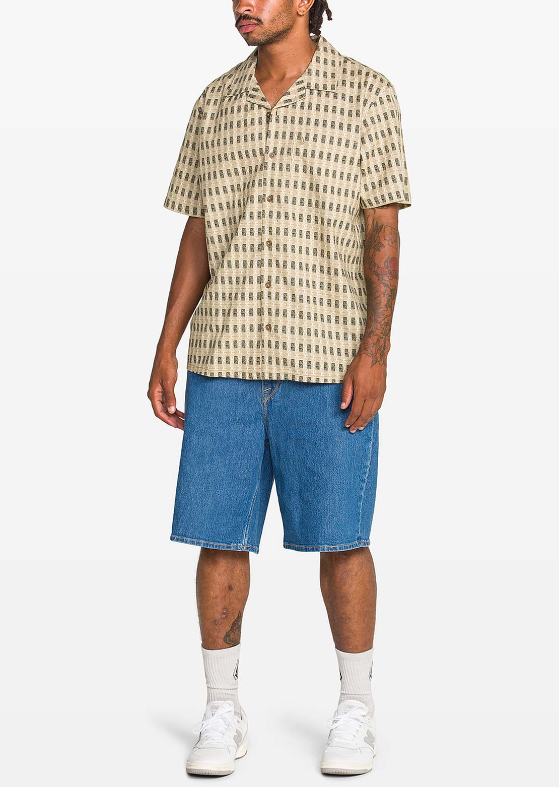 Volcom Men's Billow Denim Shorts Bold Blue