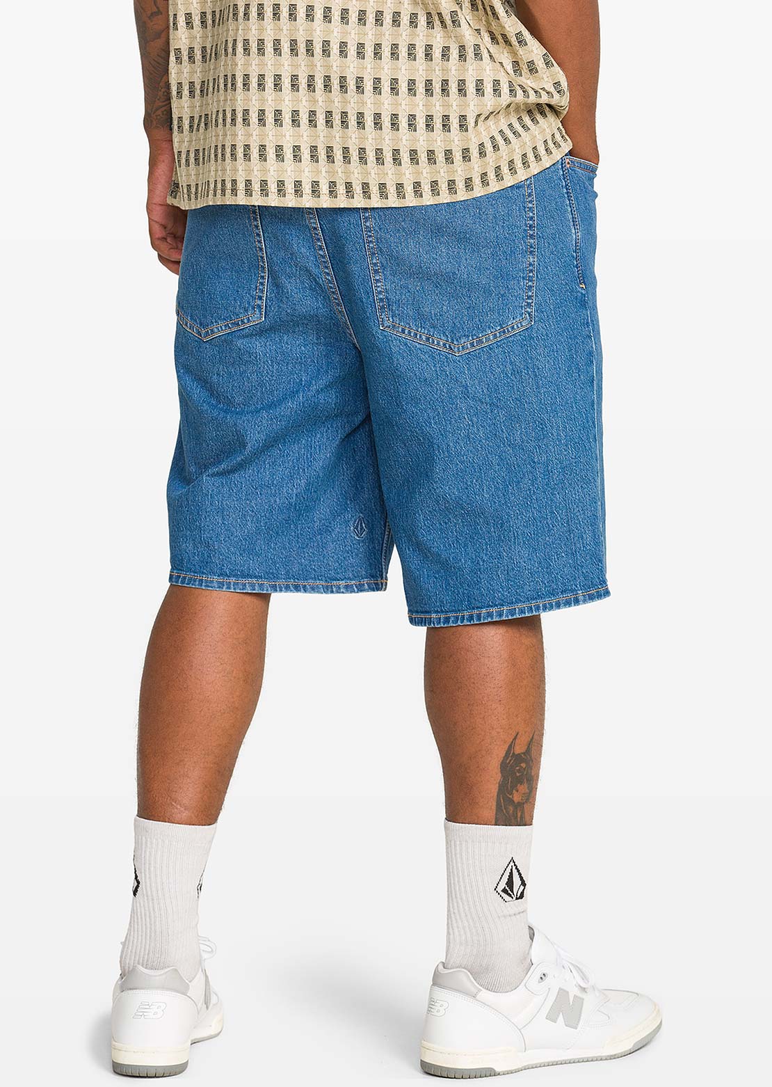 Volcom Men's Billow Denim Shorts Bold Blue
