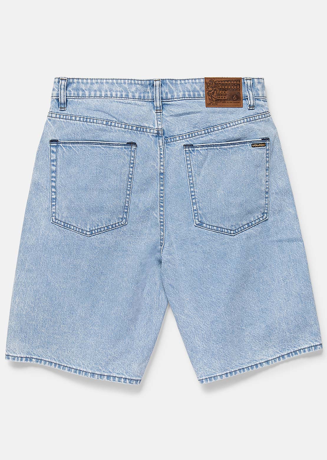 Volcom Men's Billow Denim Shorts Dusty Bowl Indigo