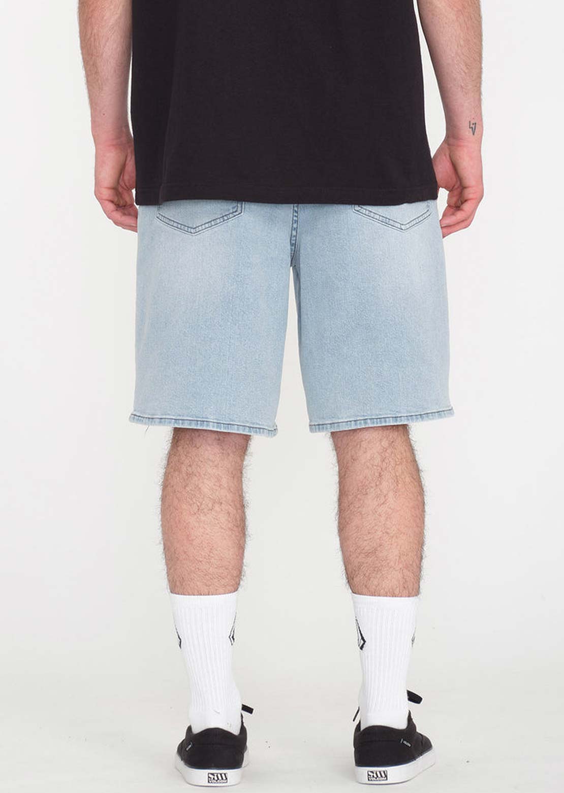 Volcom Men&#39;s Billow Denim Shorts Desert Dirt Indigo