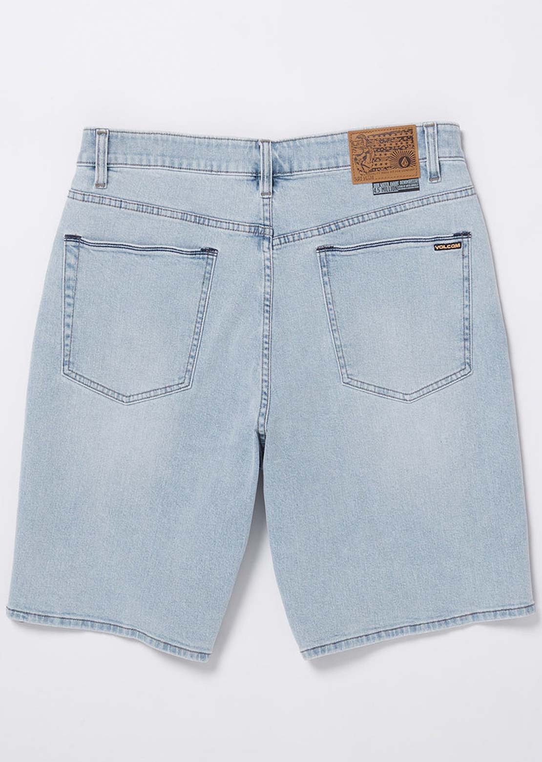 Volcom Men&#39;s Billow Denim Shorts Desert Dirt Indigo