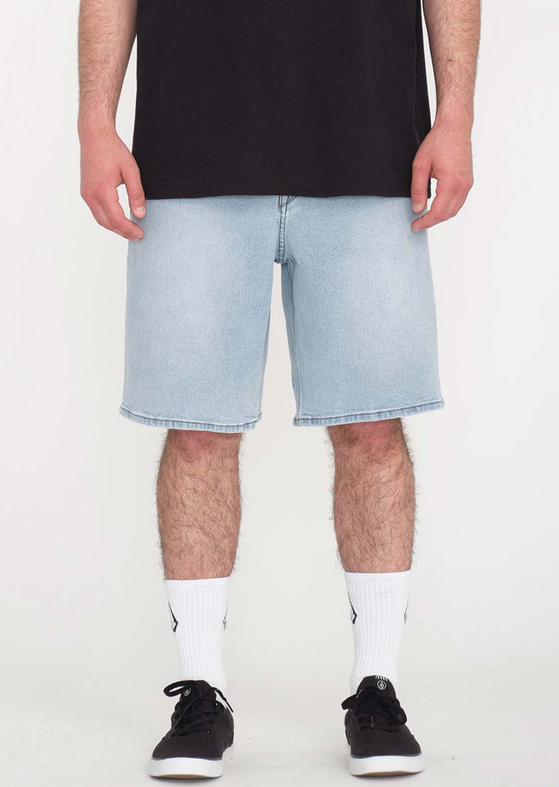 Volcom Men&#39;s Billow Denim Shorts Desert Dirt Indigo