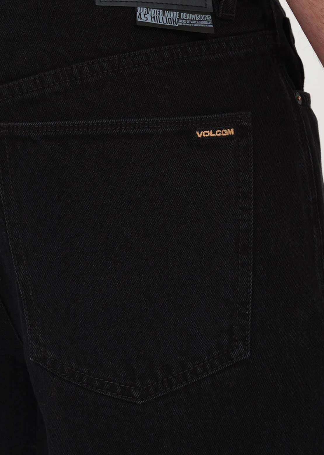 Volcom Men's Billow Denim Shorts New Black