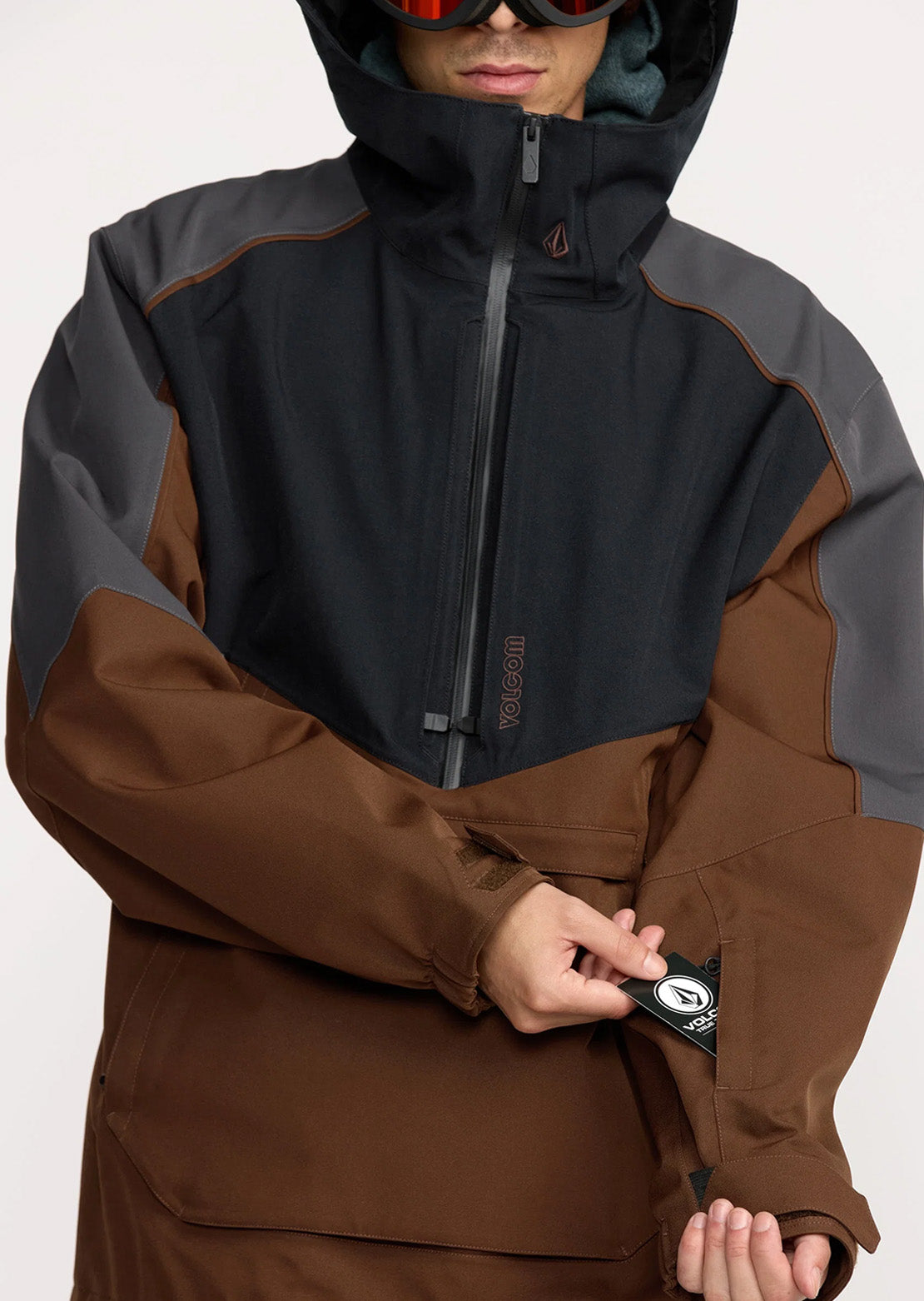 Volcom Men's Brighton Pullover Brown