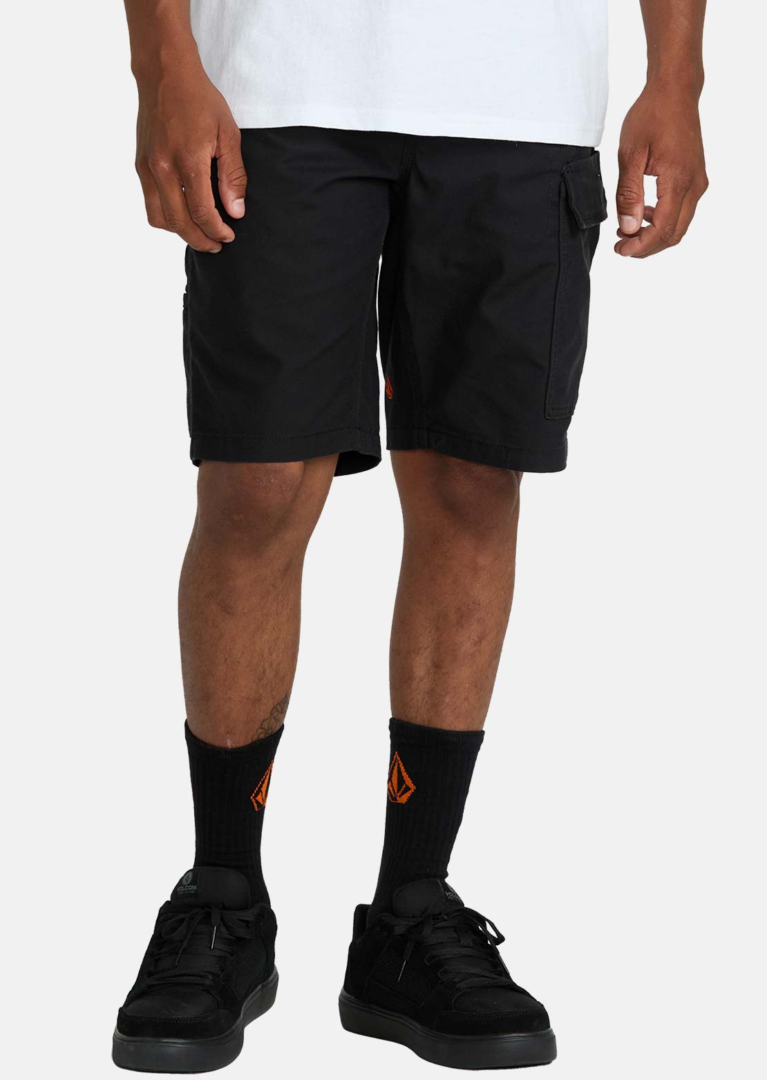 Volcom Men's Caliper II Relaxed Work Shorts Black