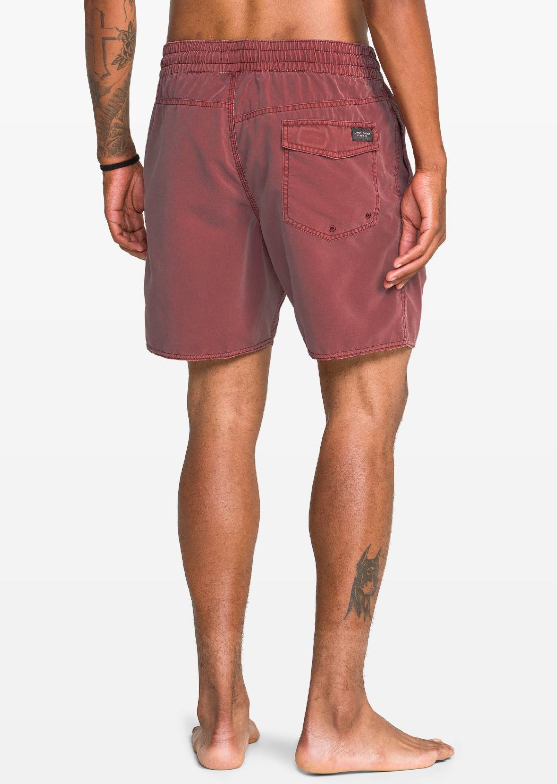 Volcom Men's Center Trunk 17 Shorts Apple Butter