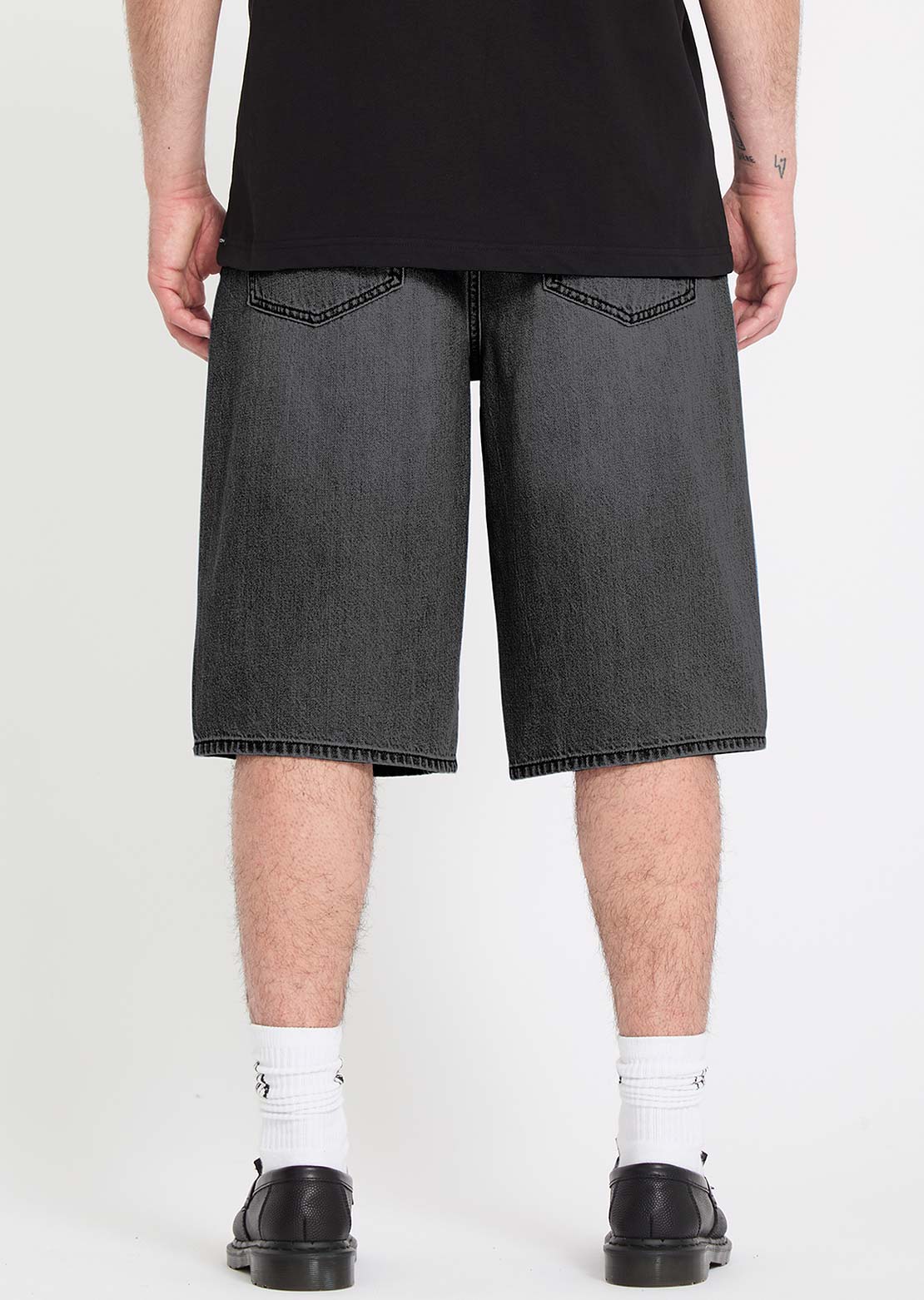 Volcom Men's Chillow Denim Shorts Black Grey