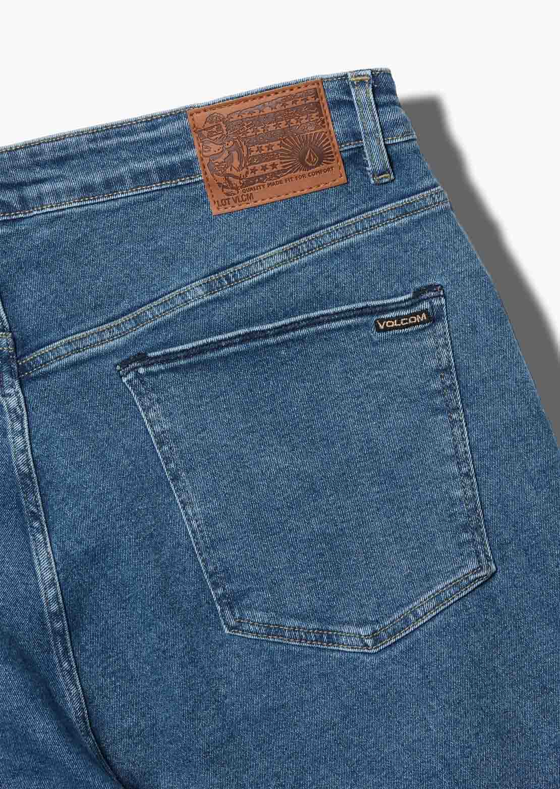Volcom Men's Chillow Denim VS Pants Deep River Blues