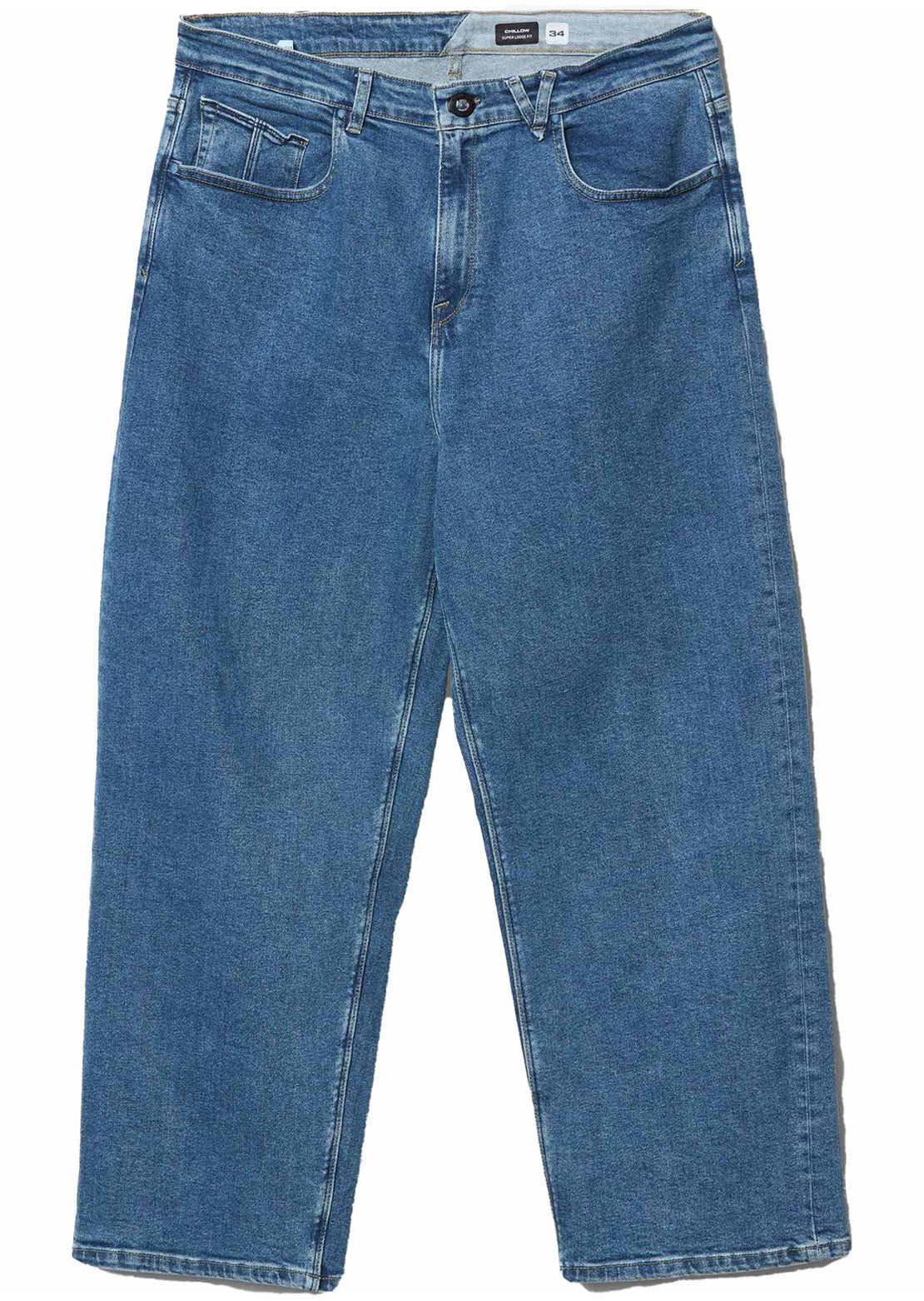 Volcom Men's Chillow Denim VS Pants Deep River Blues