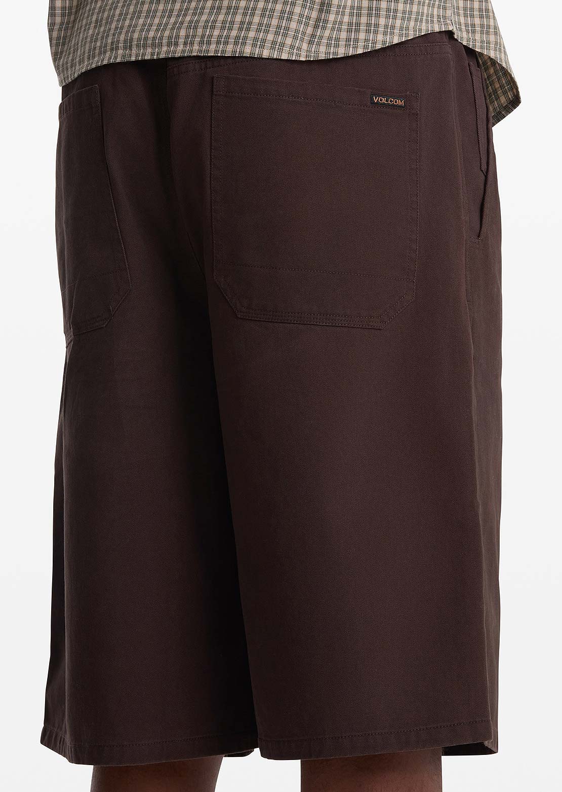 Volcom Men's Chillow Pleat EW Chino Shorts Cacao