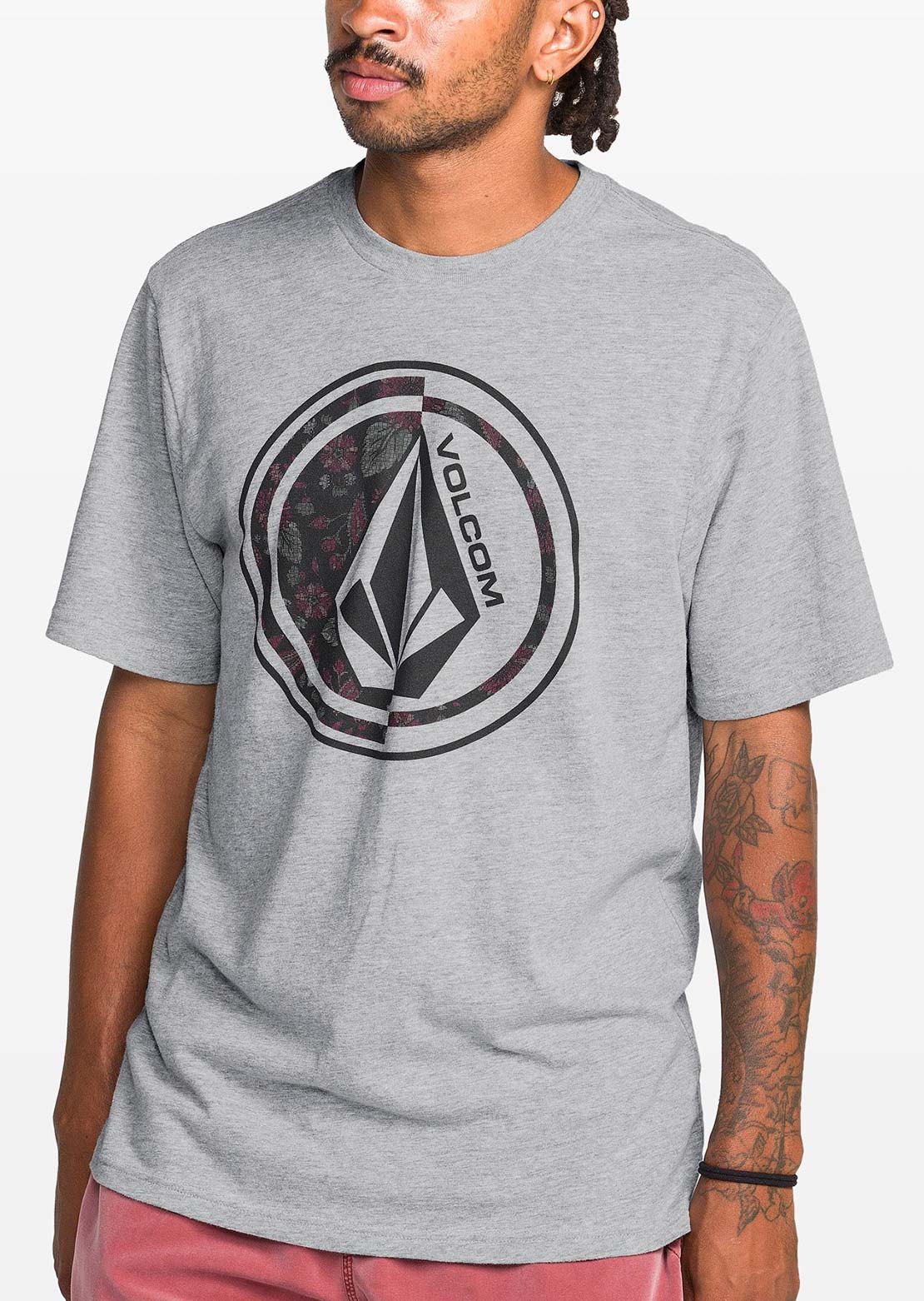 Volcom Men's Coop T-Shirt Grey Heather