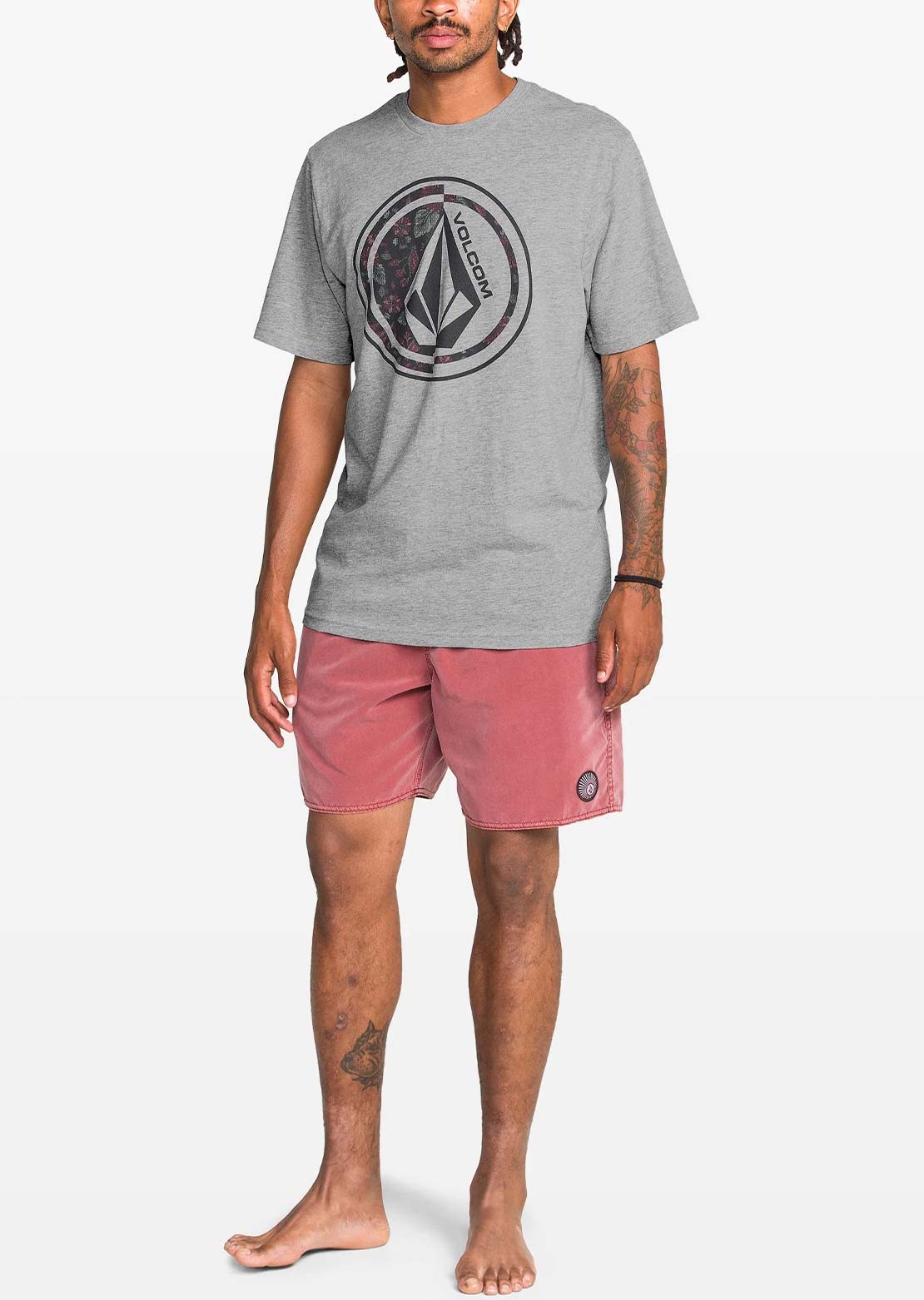 Volcom Men's Coop T-Shirt Grey Heather