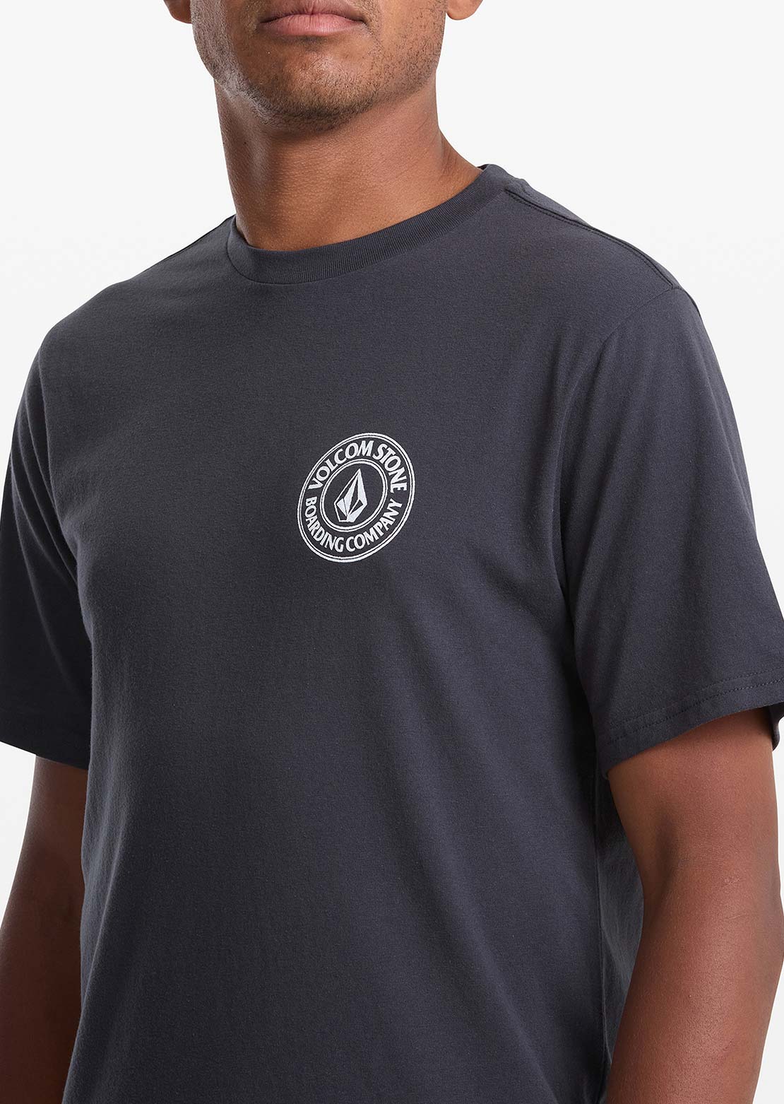 Volcom Men's Drain You T-Shirt Washed Black Heater