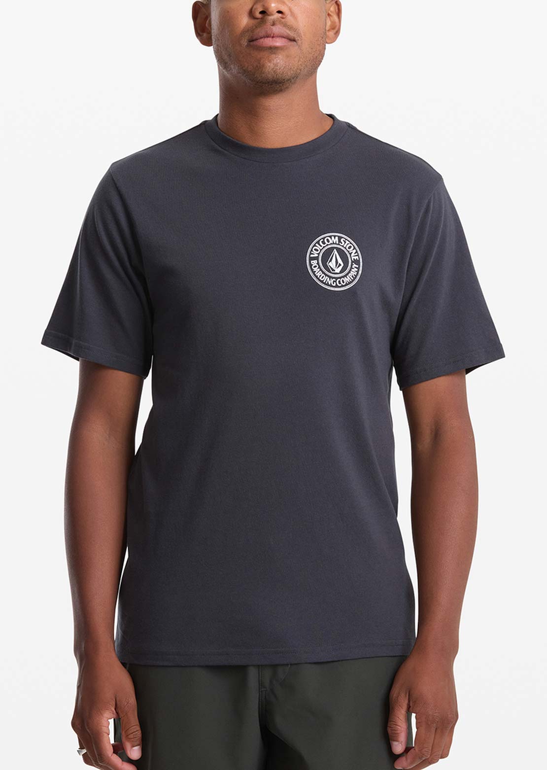 Volcom Men's Drain You T-Shirt Washed Black Heater