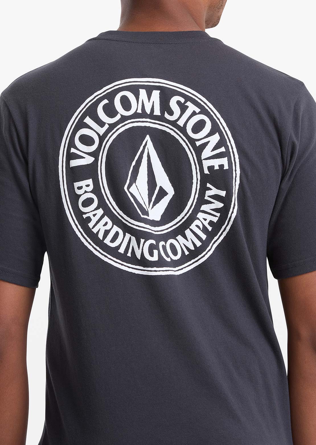Volcom Men's Drain You T-Shirt Washed Black Heater