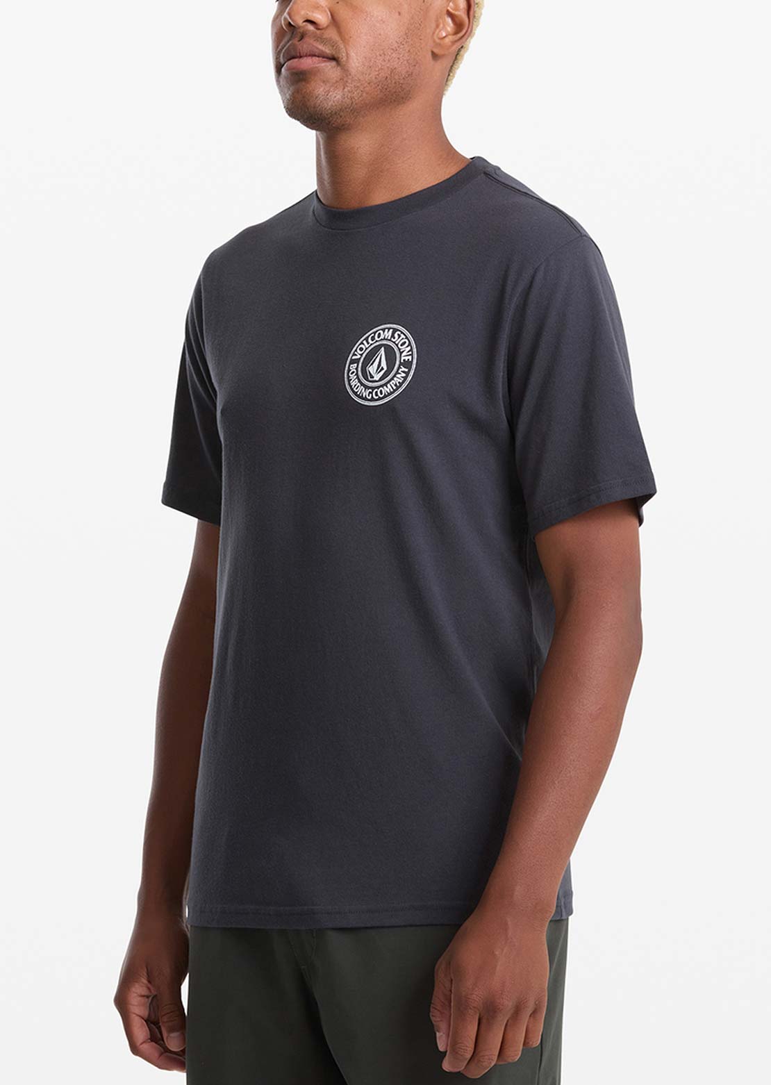 Volcom Men's Drain You T-Shirt Washed Black Heater