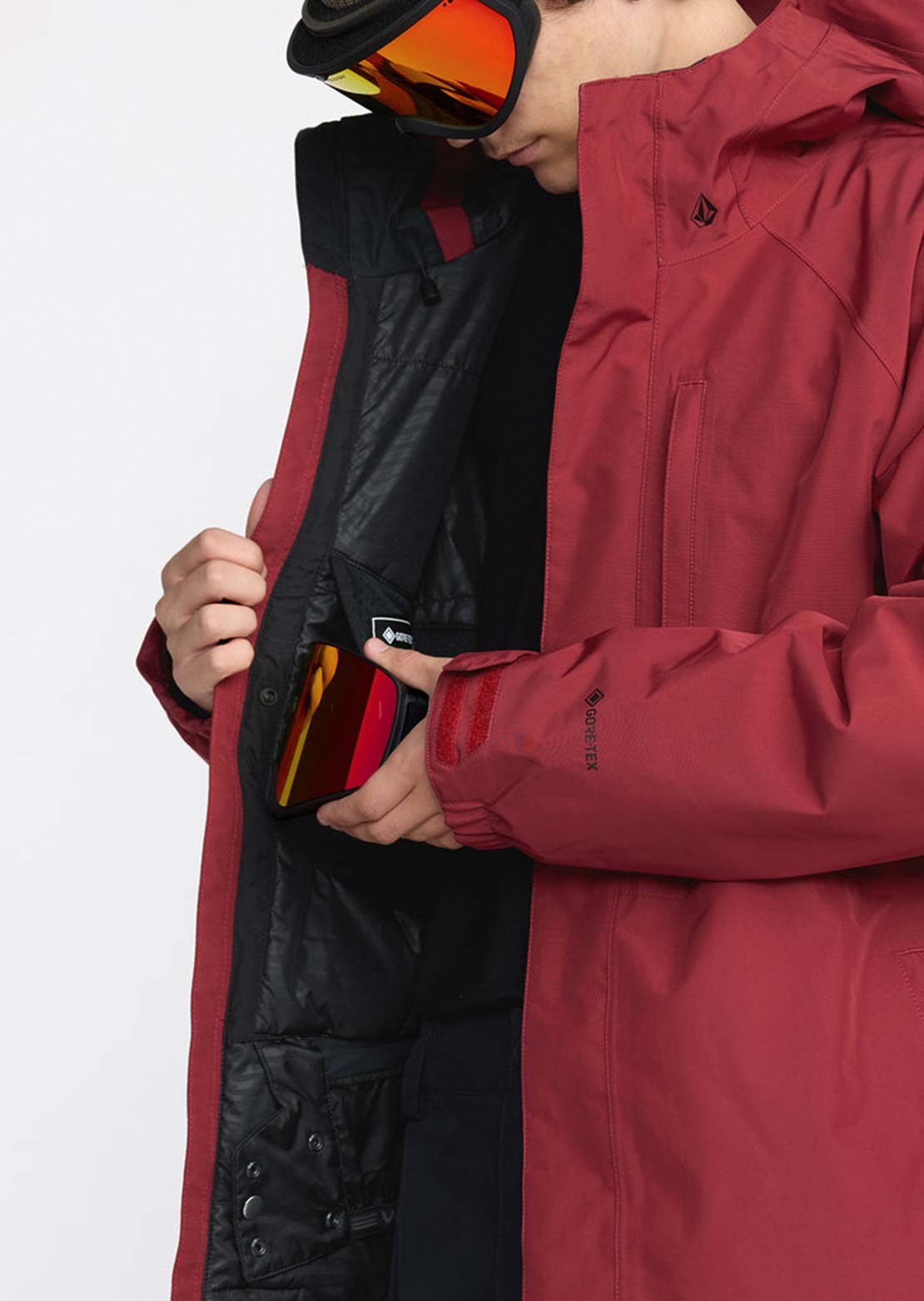 Volcom Men's Dua Insulated GORE-TEX Jacket Burnt Red