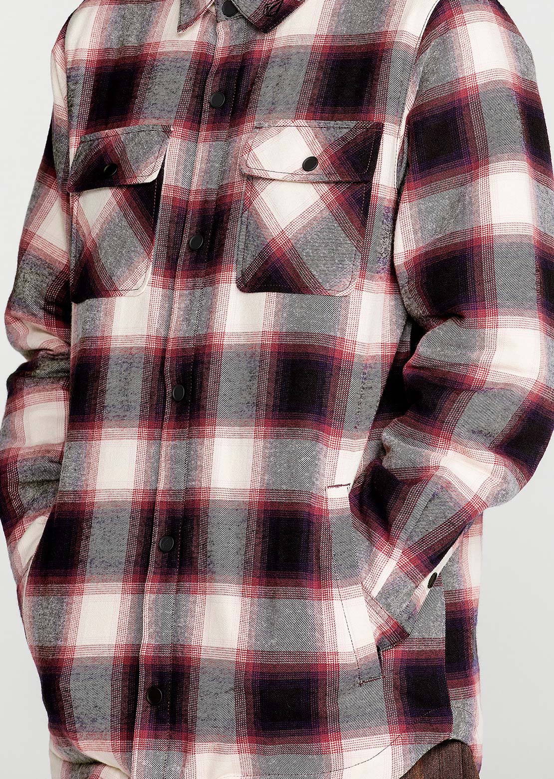 Volcom Men's Enson Insulated Riding Flannel Jacket