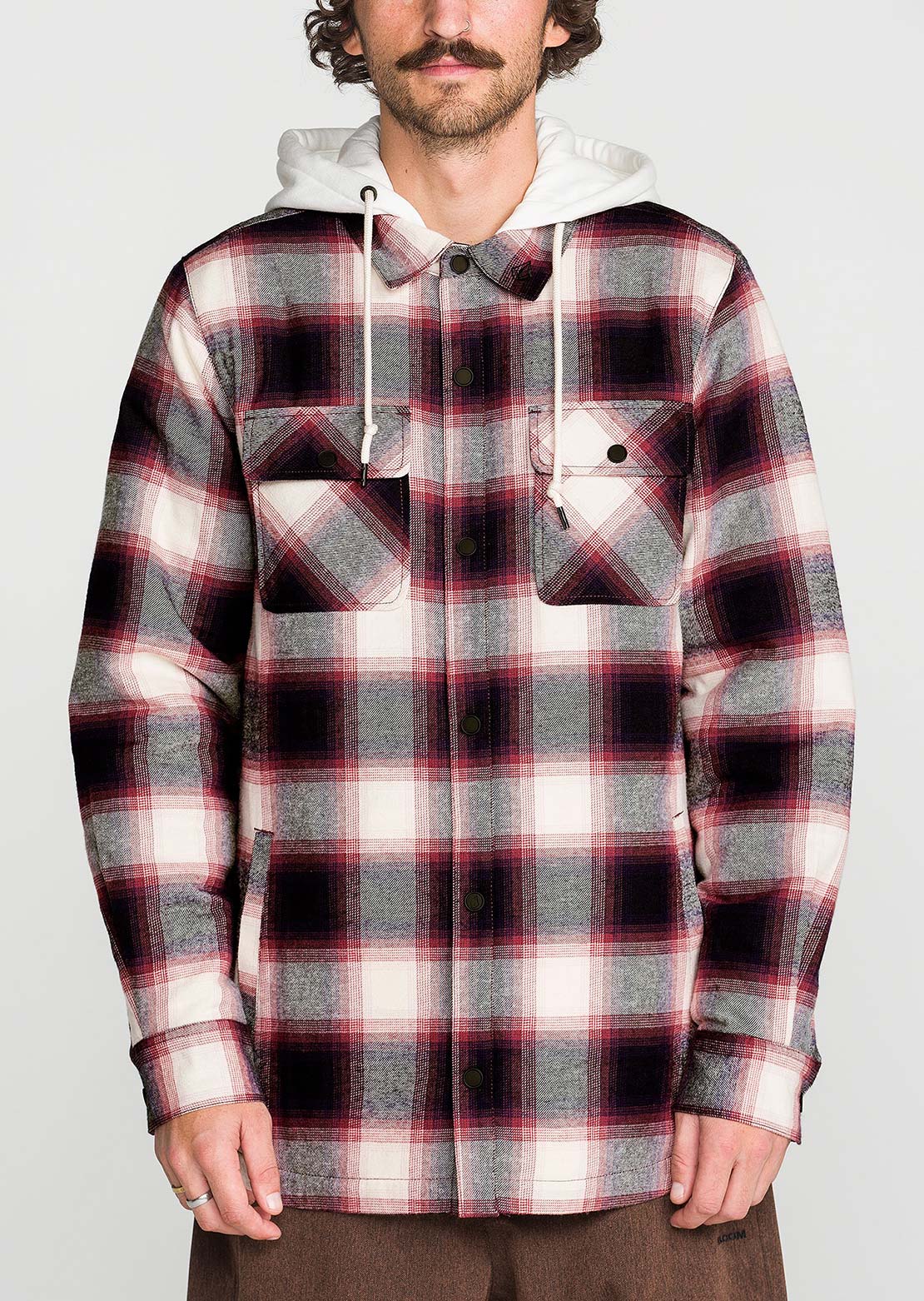 Volcom Men's Enson Insulated Riding Flannel Jacket