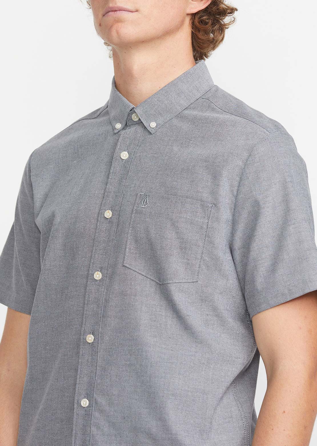 Volcom Men's Everett Oxford Button Up Shirt Black
