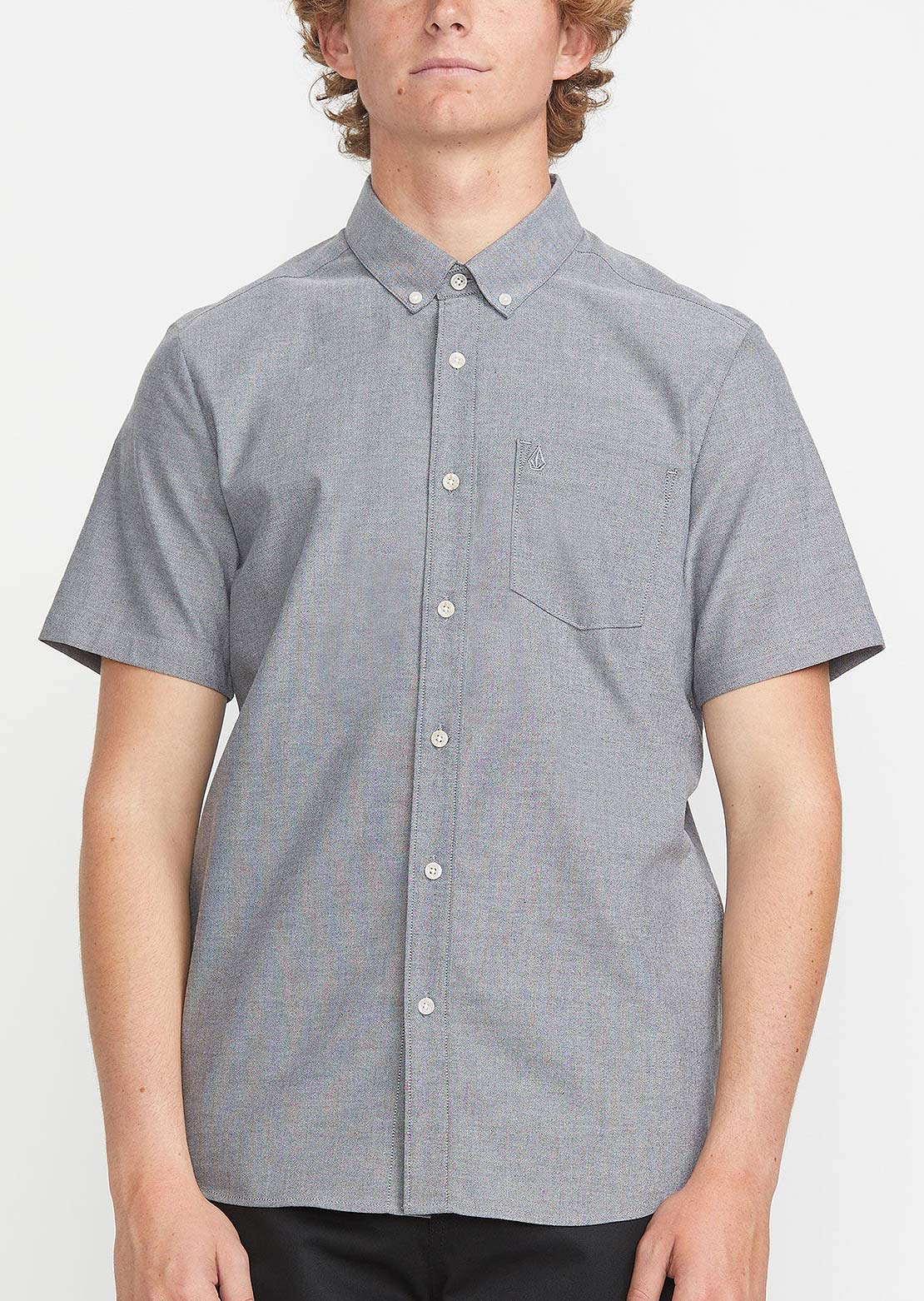 Volcom Men's Everett Oxford Button Up Shirt Black