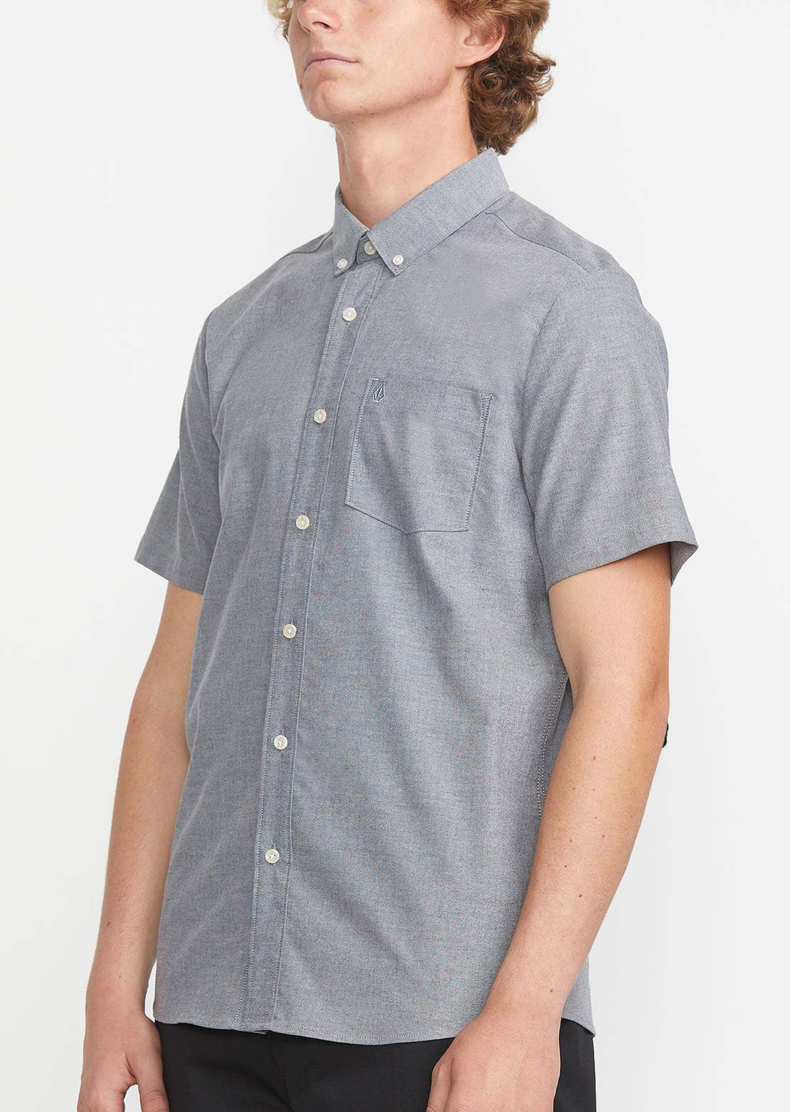 Volcom Men's Everett Oxford Button Up Shirt Black
