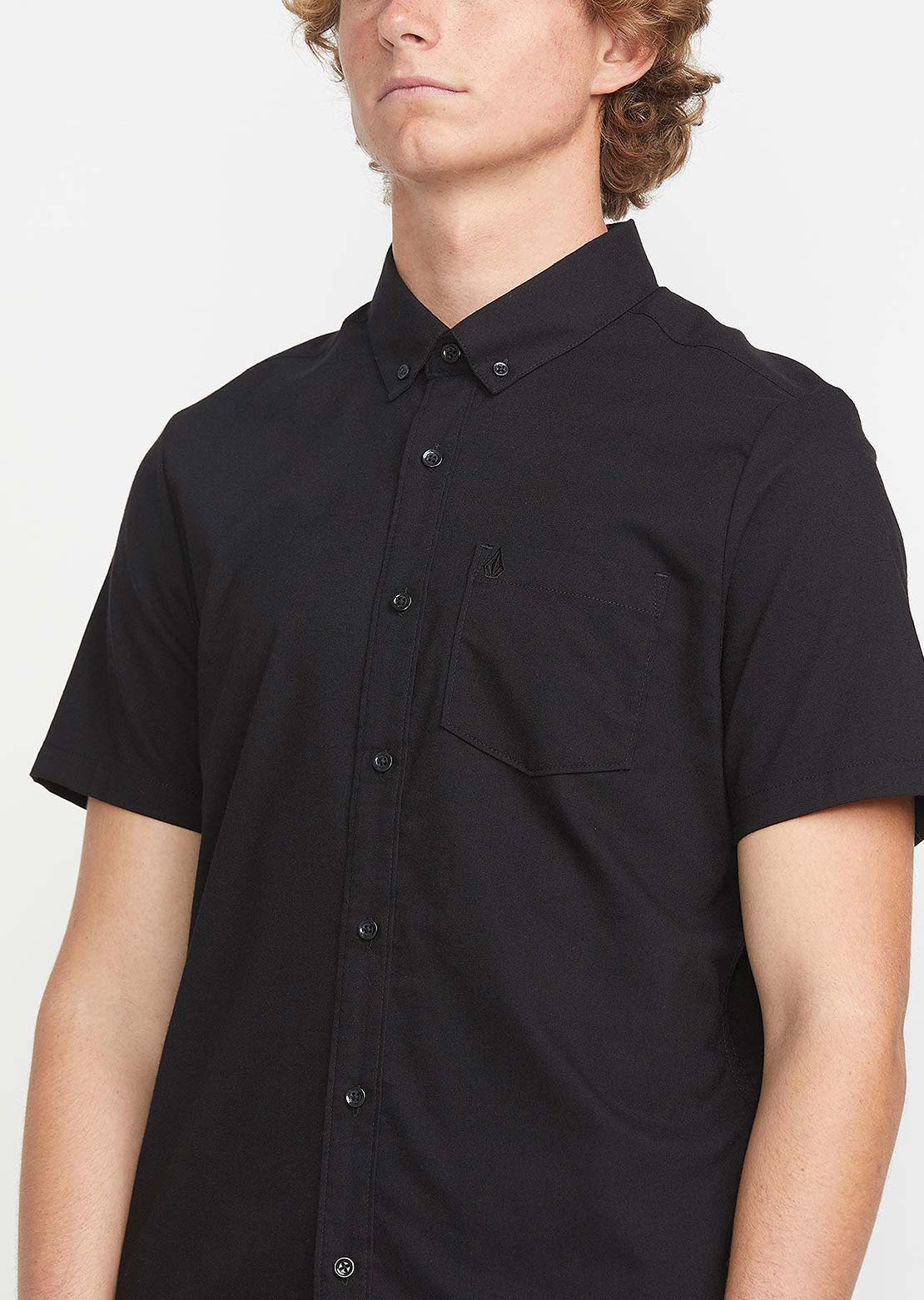 Volcom Men's Everett Oxford Button Up Shirt New Black