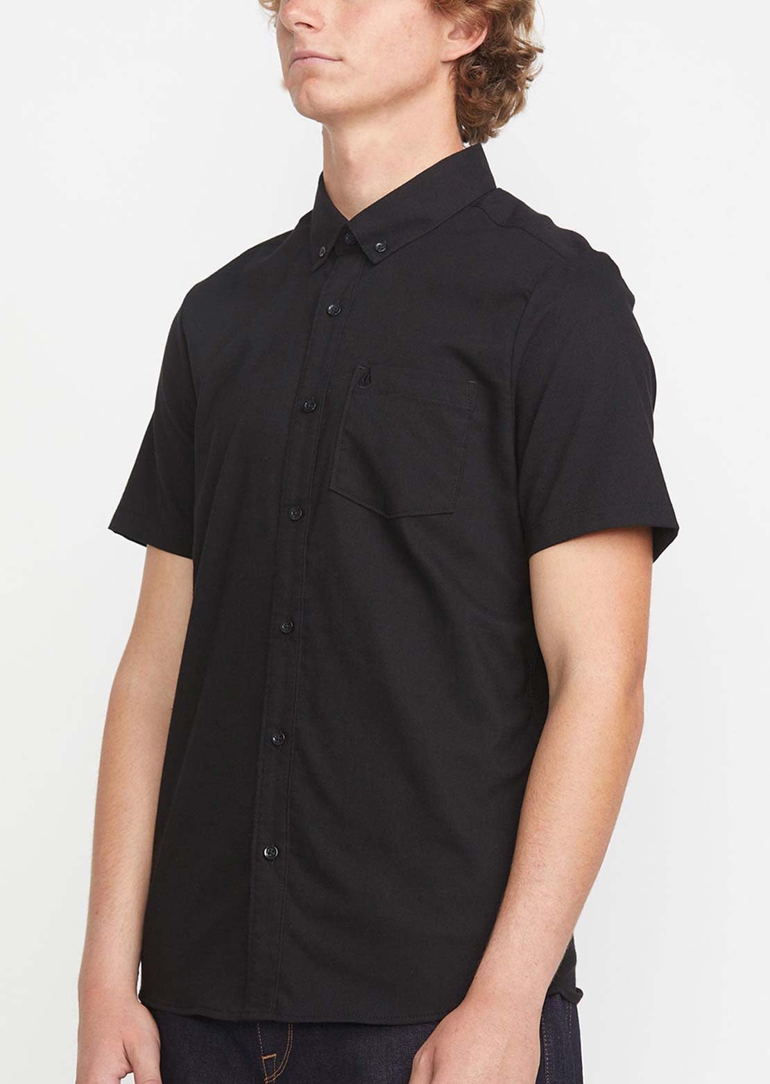 Volcom Men's Everett Oxford Button Up Shirt New Black