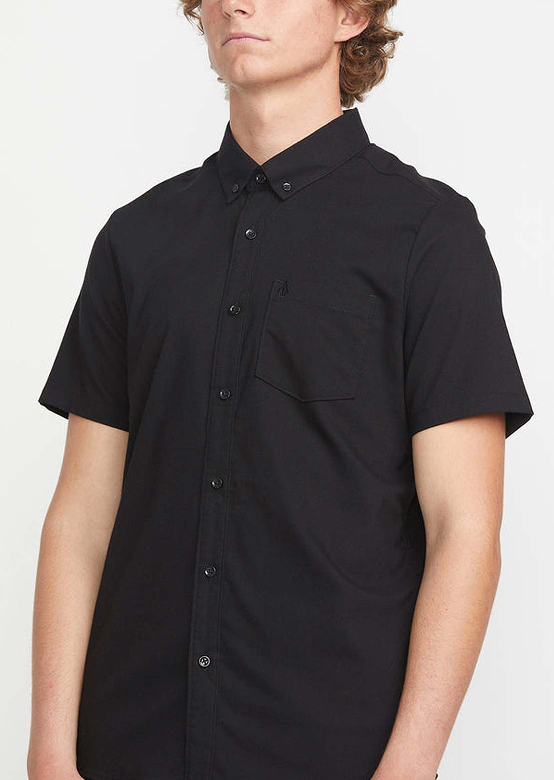 Volcom Men's Everett Oxford Button Up Shirt New Black