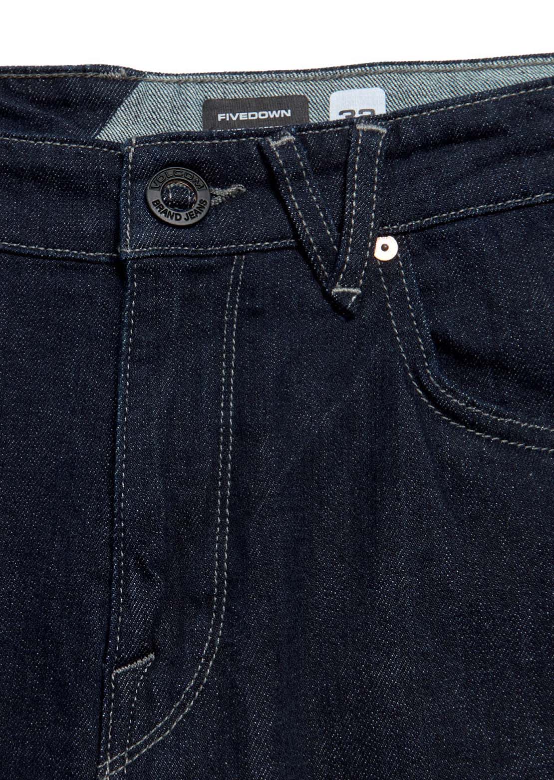 Volcom Men's Fivedown Denim Pants Dark Wash