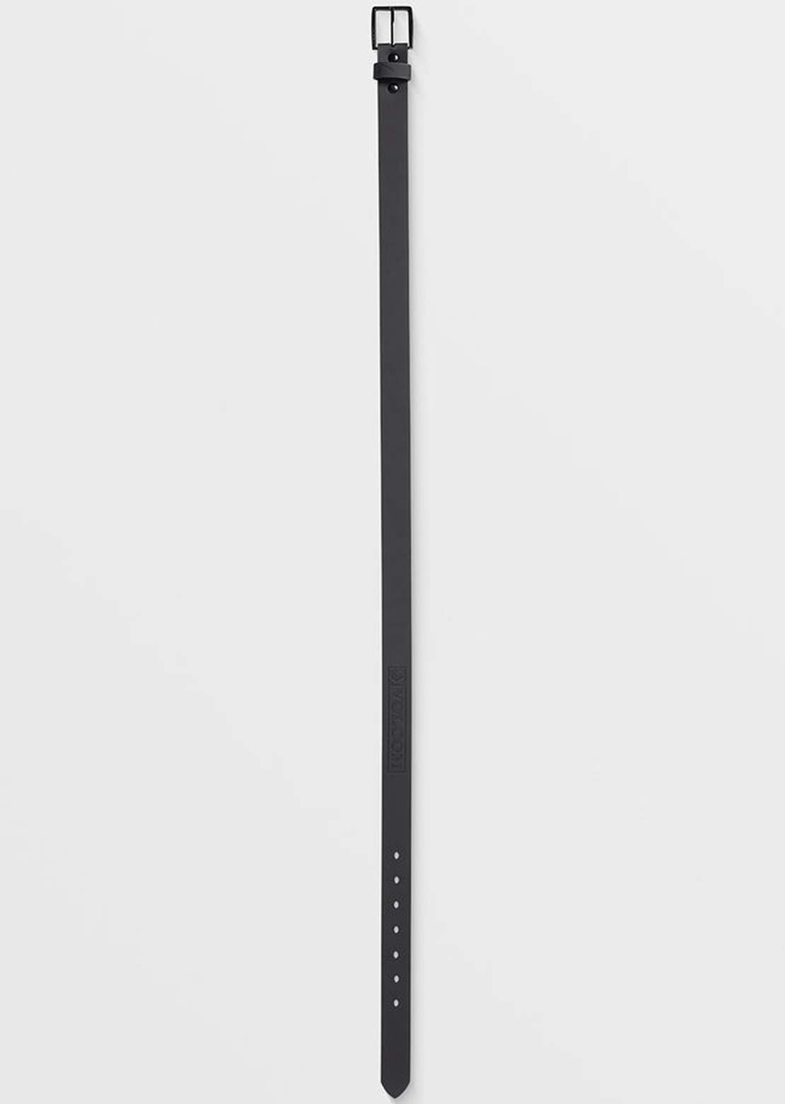 Volcom Men's Flat Bar PU Belt Black
