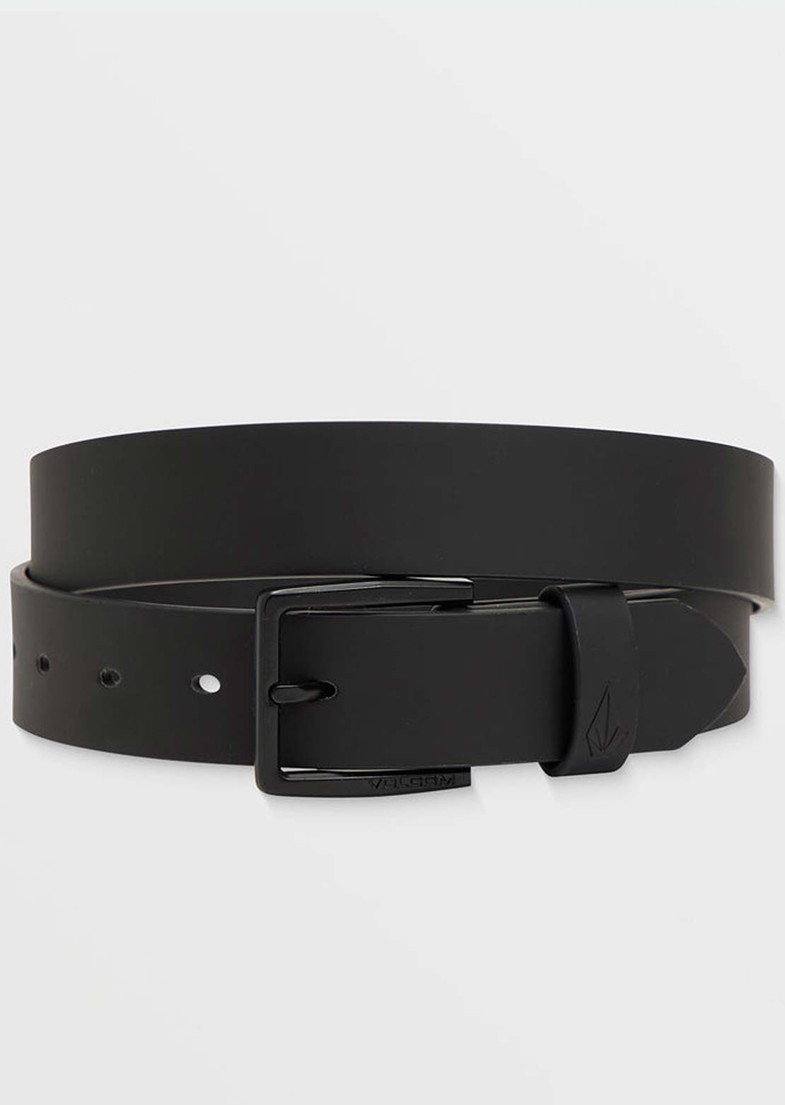 Volcom Men's Flat Bar PU Belt Black
