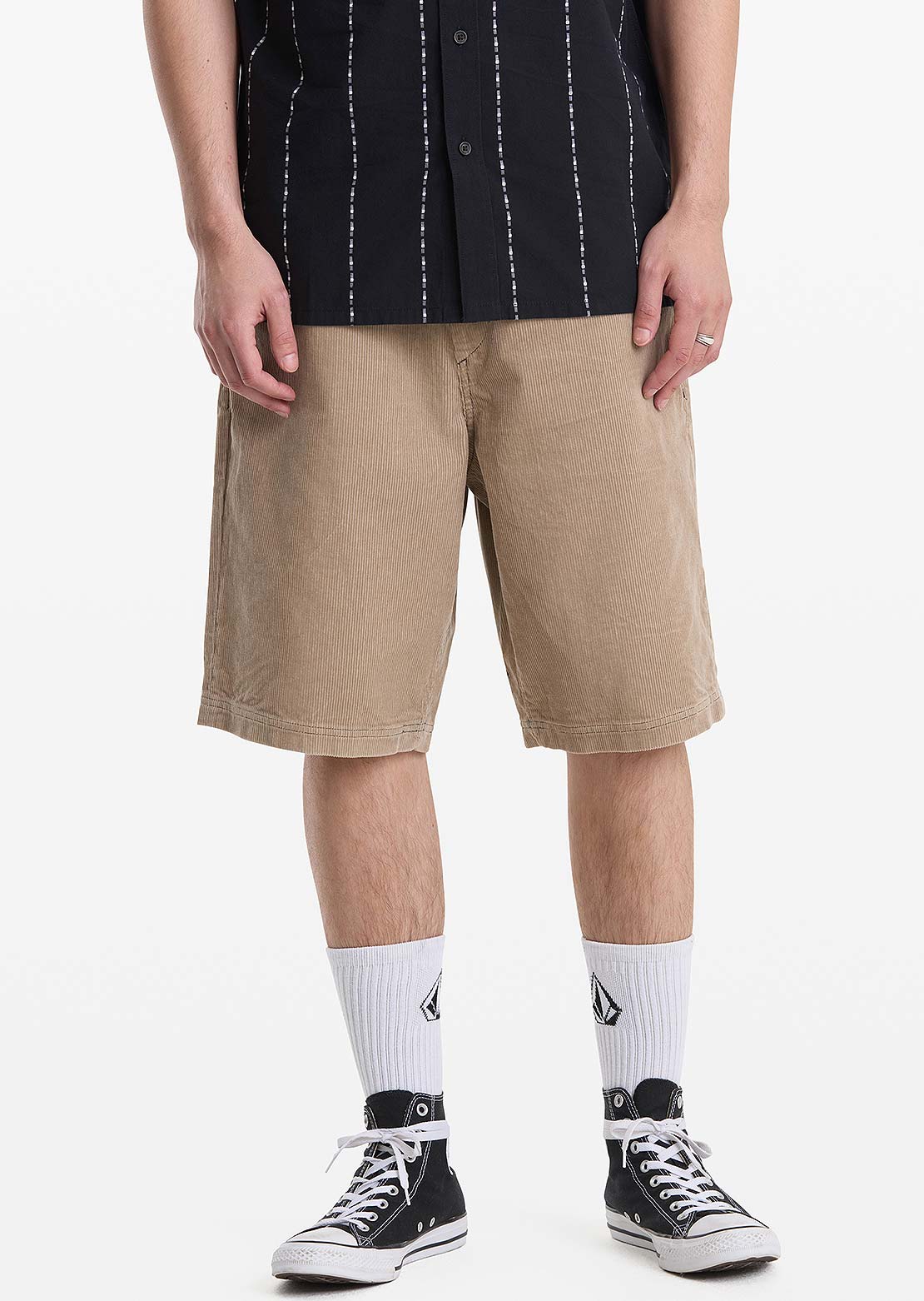 Volcom Men's Freazy Loose EW Shorts Khaki