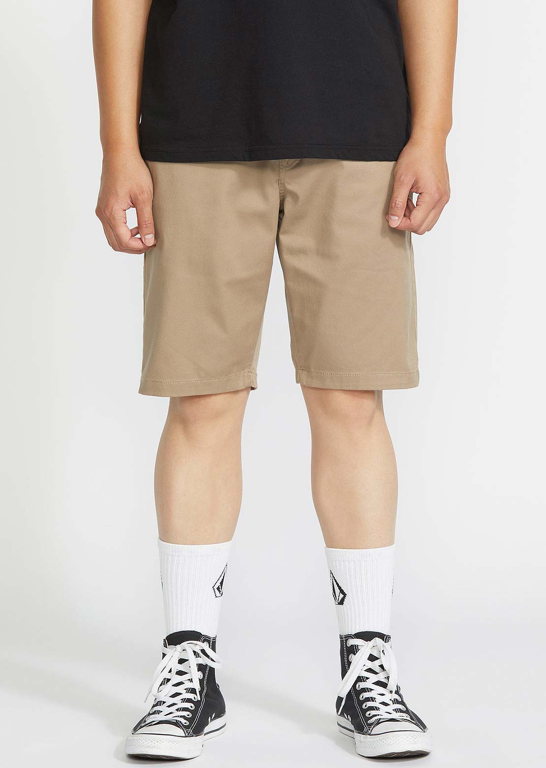 Volcom Men's Frickin Modern Stretch Shorts Khaki