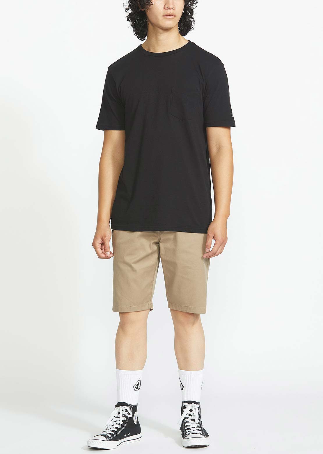 Volcom Men's Frickin Modern Stretch Shorts Khaki