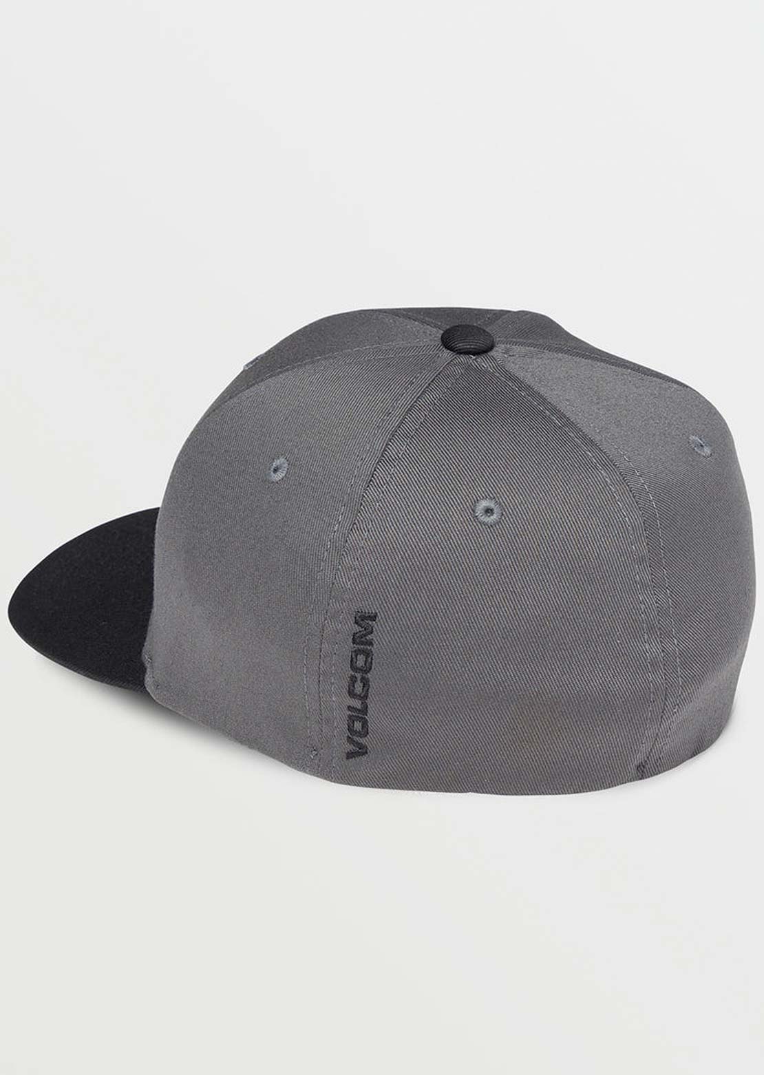 Volcom Men's Full Stone Flexfit Cap Asphalt Black