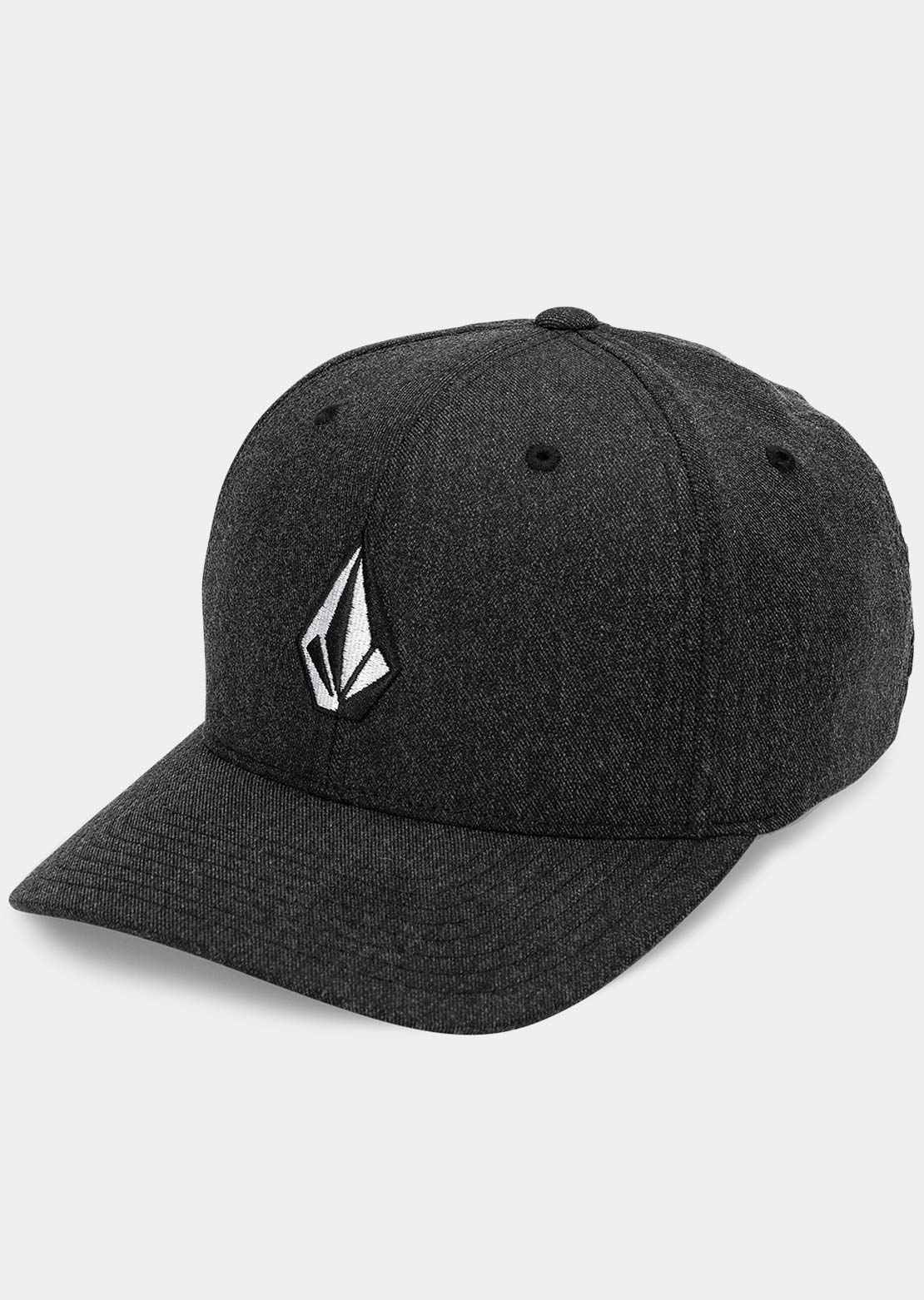 Volcom Men's Full Stone Heather Flexfit Cap Charcoal Heather