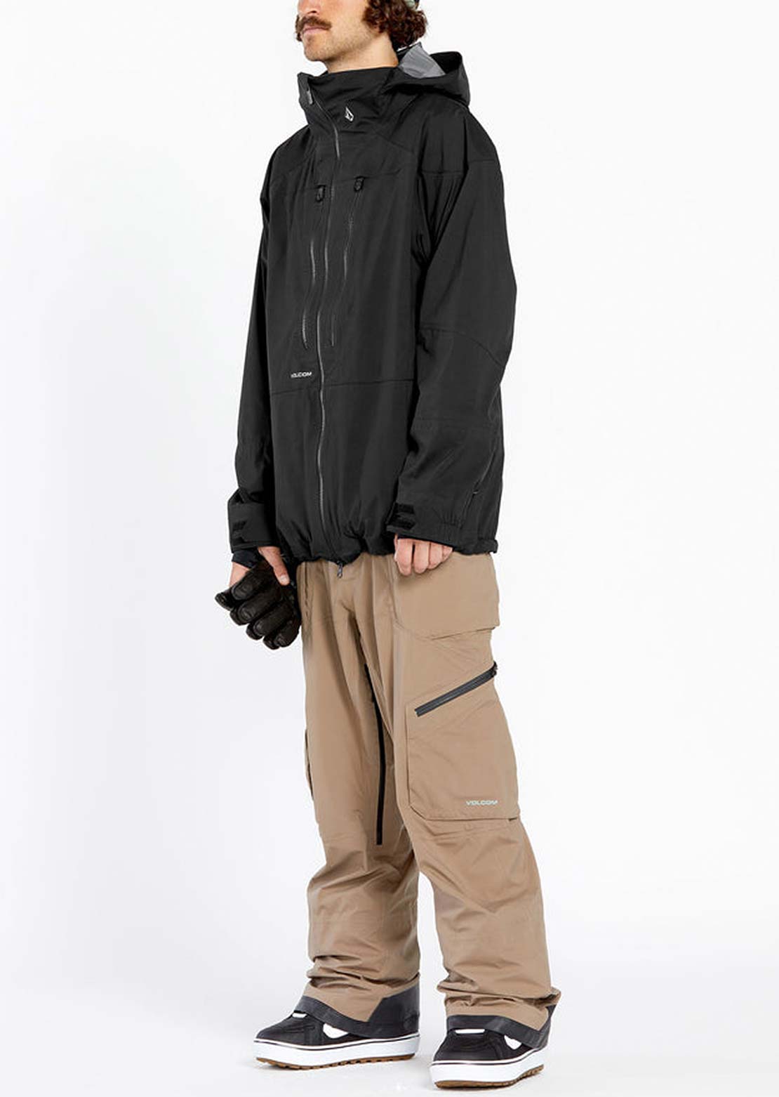 Volcom Men&#39;s Guch Stretch Gore Jacket Black