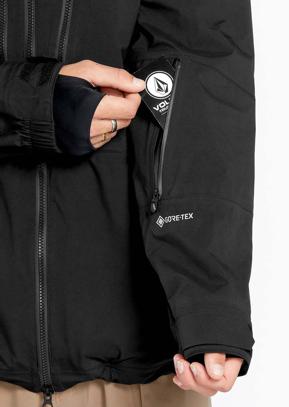 Volcom Men&#39;s Guch Stretch Gore Jacket Black