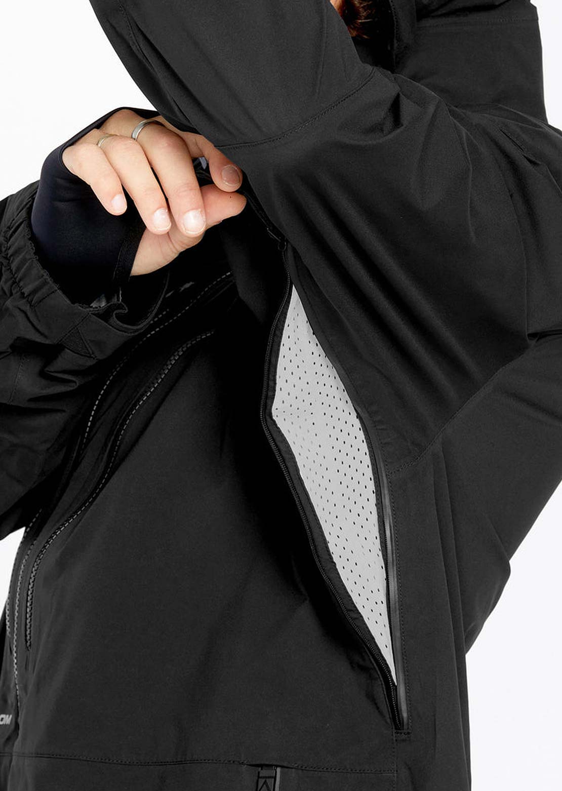 Volcom Men&#39;s Guch Stretch Gore Jacket Black