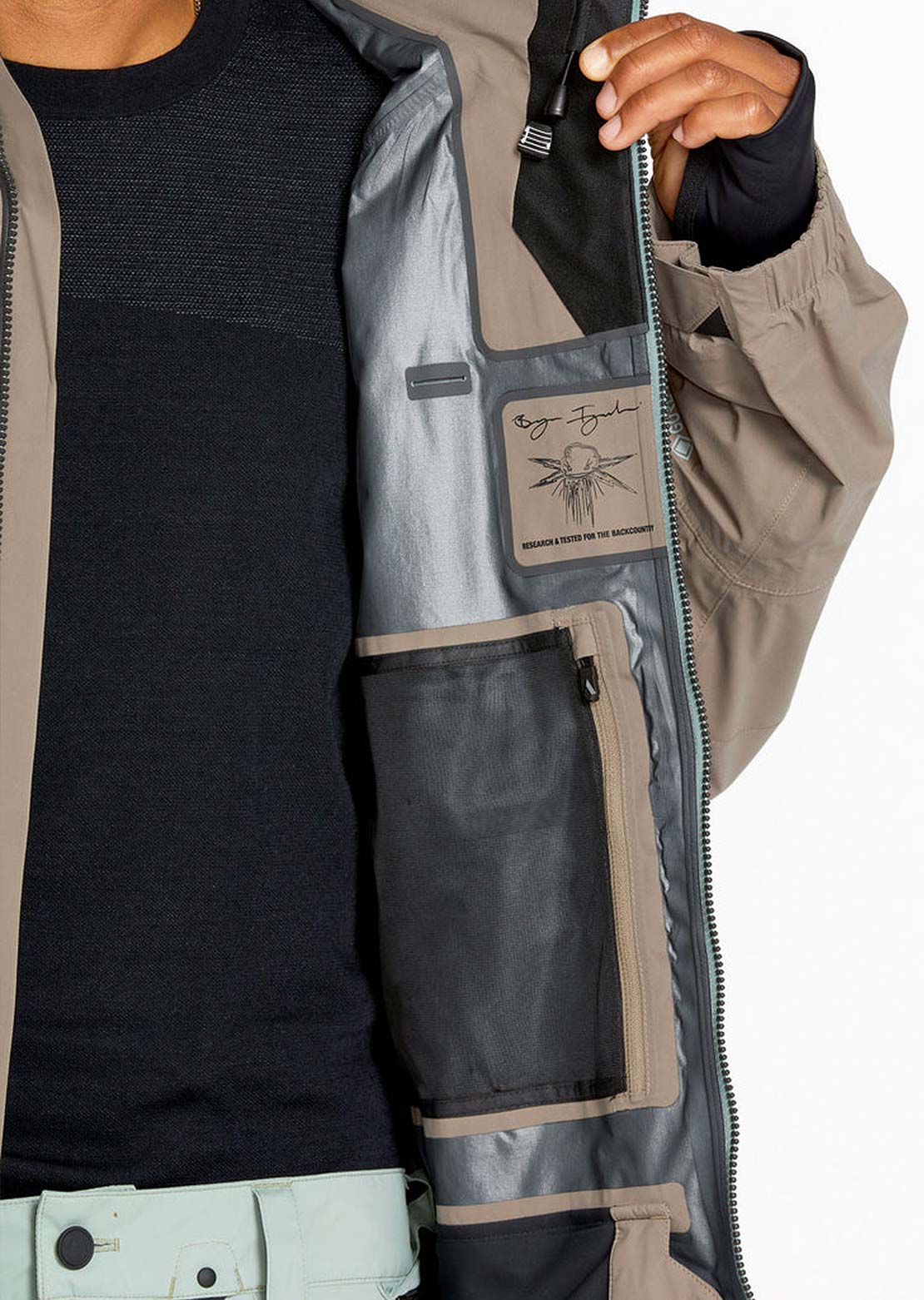 Volcom Men&#39;s Guch Stretch Gore Jacket Chestnut Brown