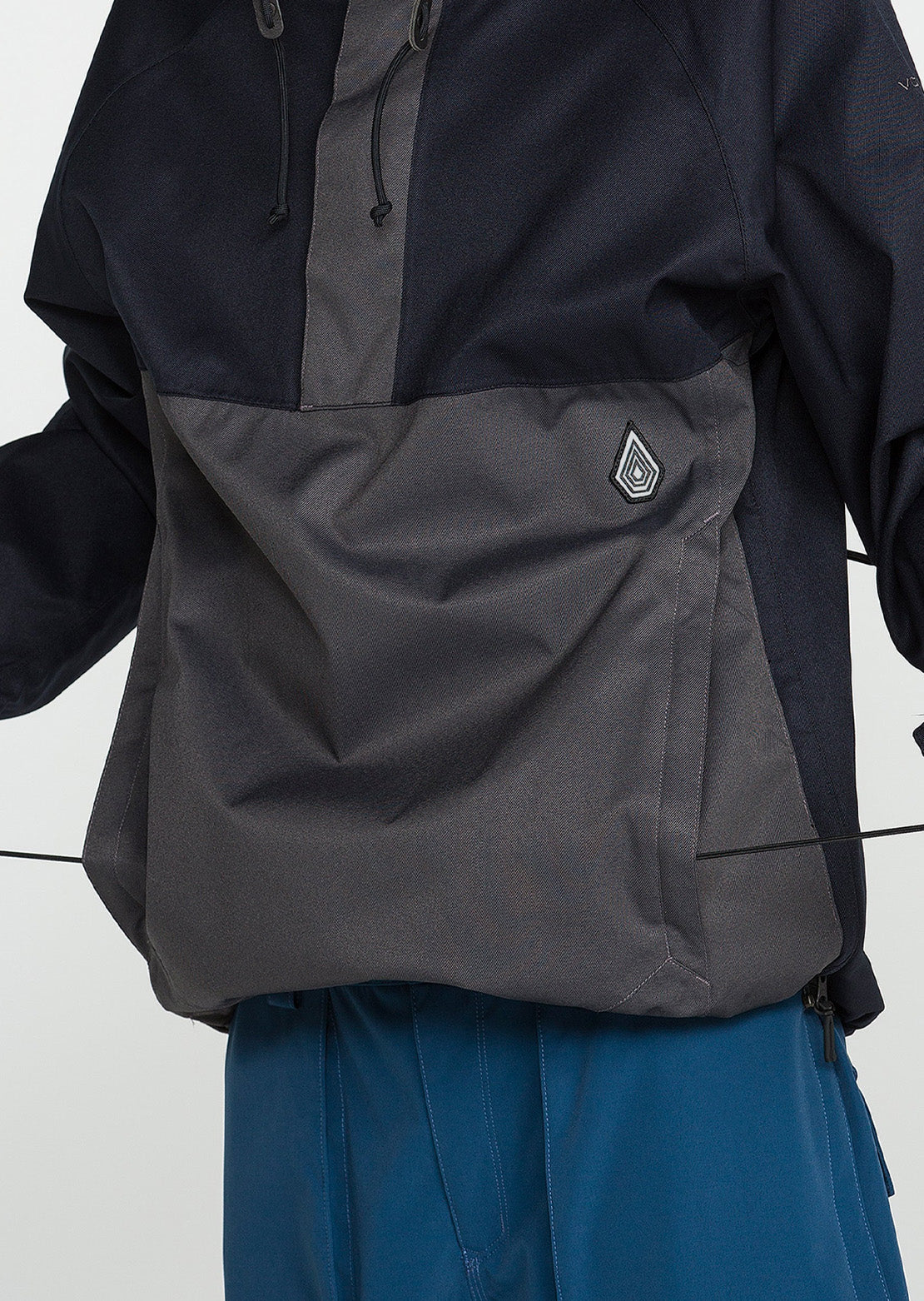 Volcom Men's Hossegor 20K Pullover Jacket Black