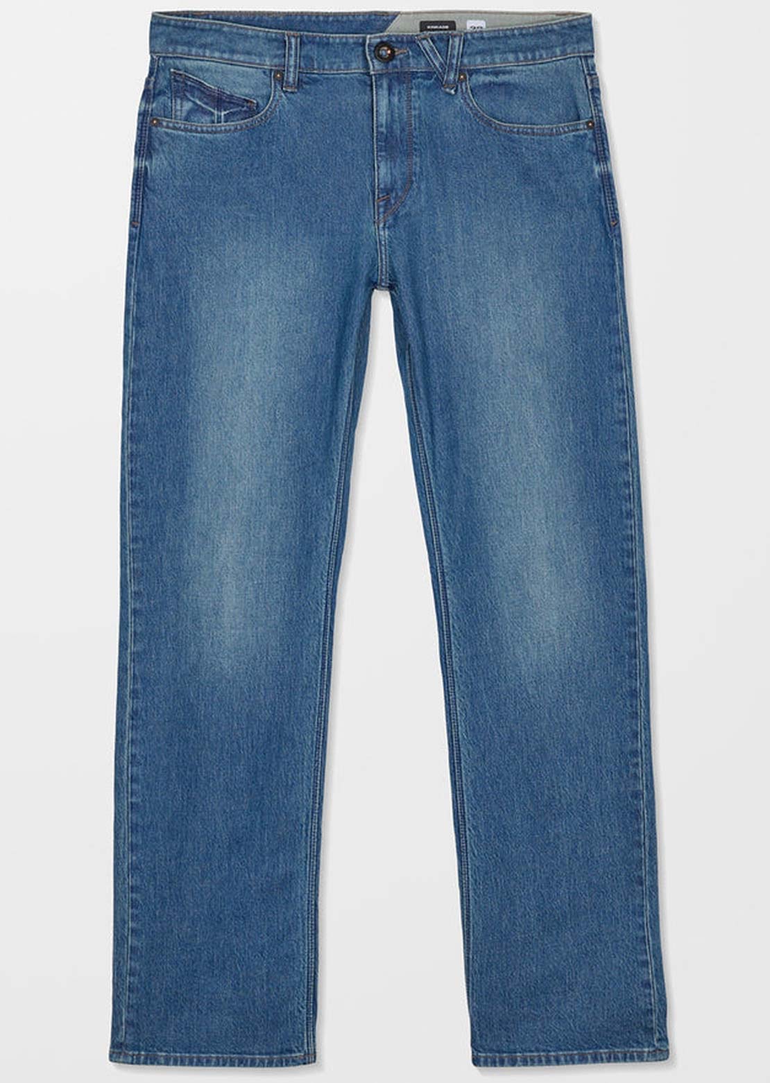 Volcom Men's Kinkade Denim Pants Park Blue
