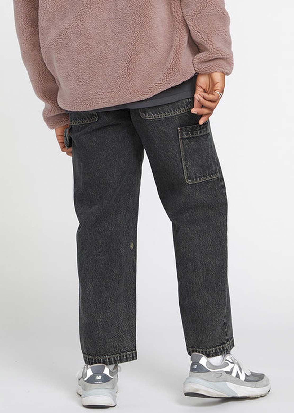 Volcom Men&#39;s Kraftsman Denim Pant Squadron Green